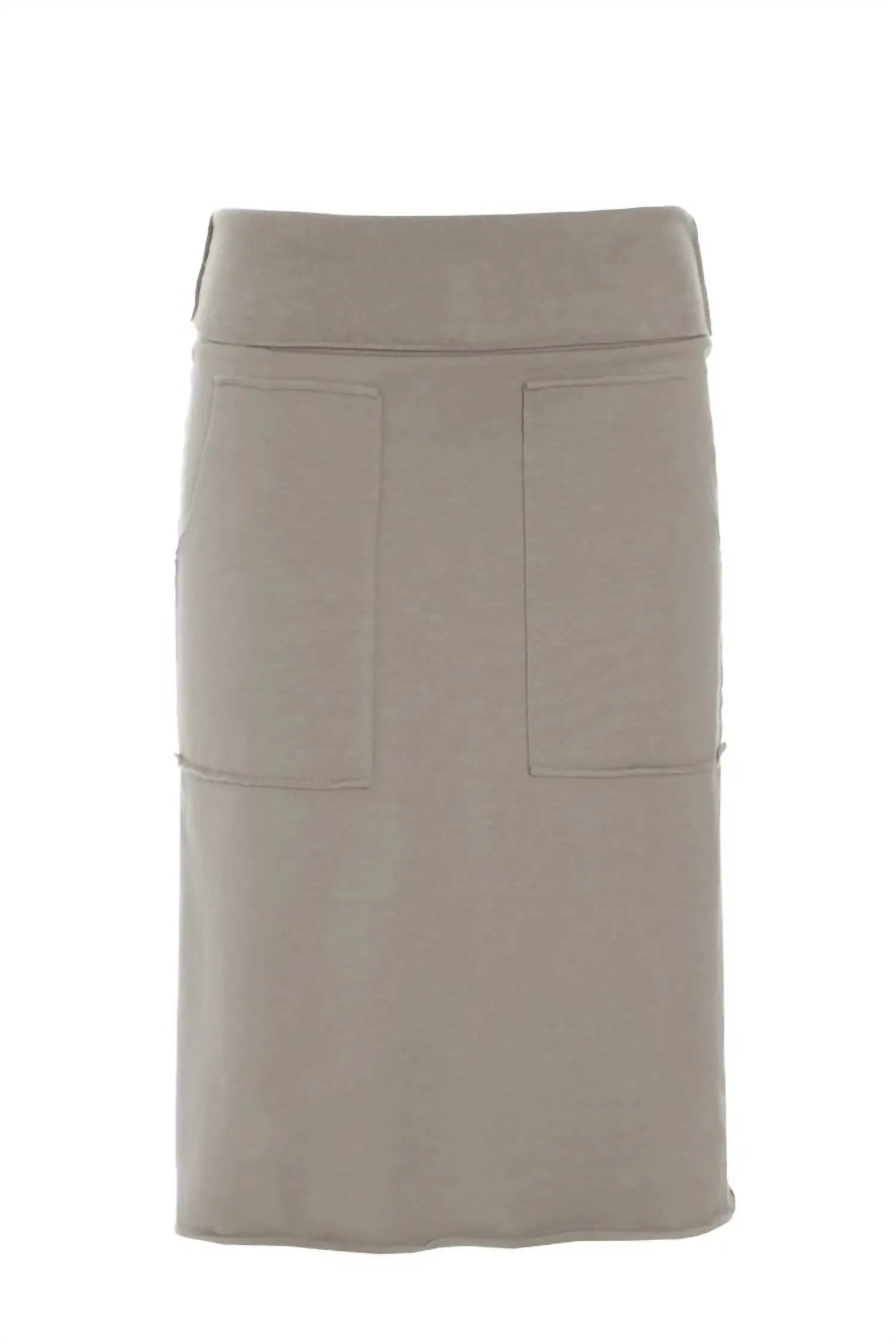 Ladies Fashion Sweat Skirt In Black
