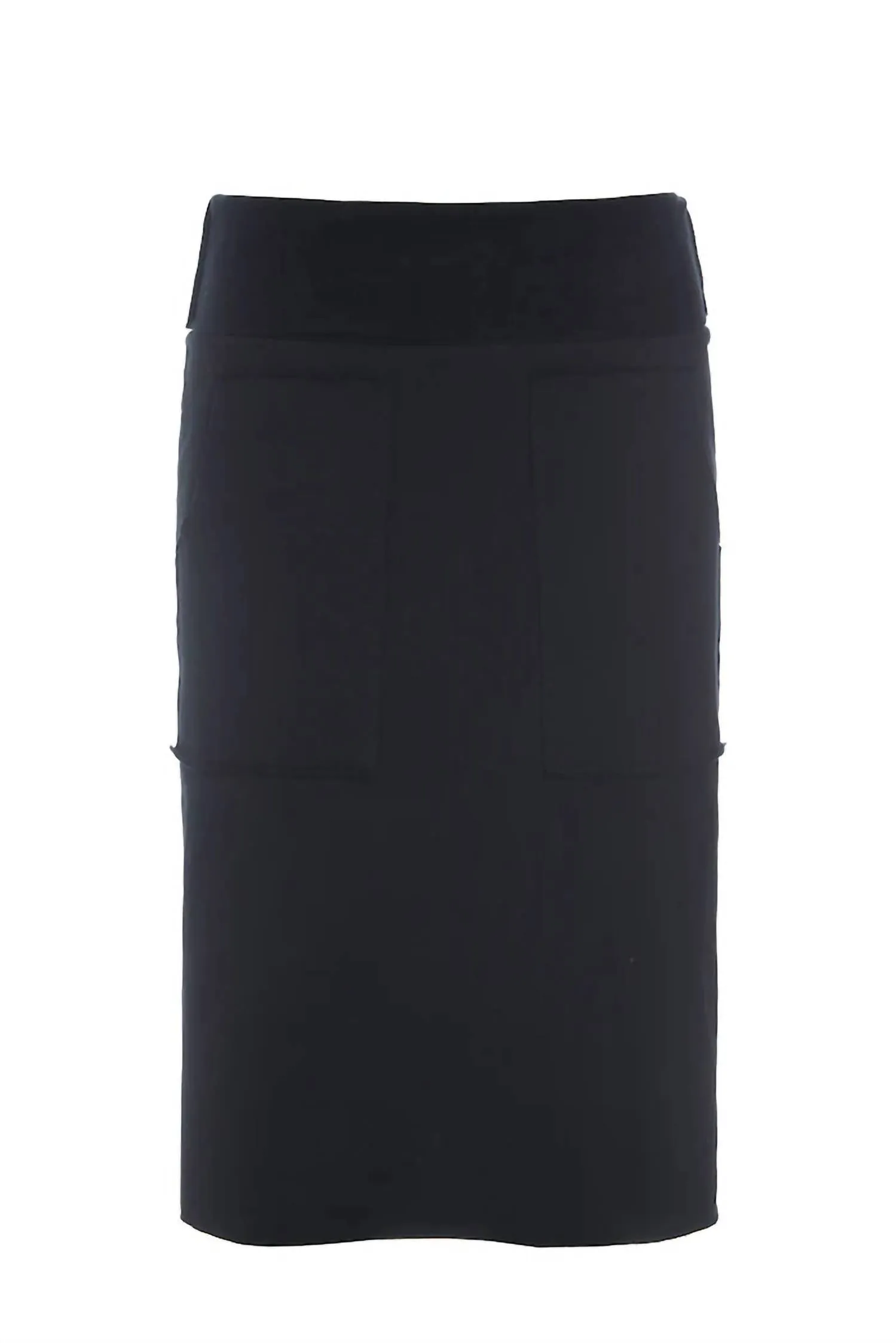 Ladies Fashion Sweat Skirt In Black