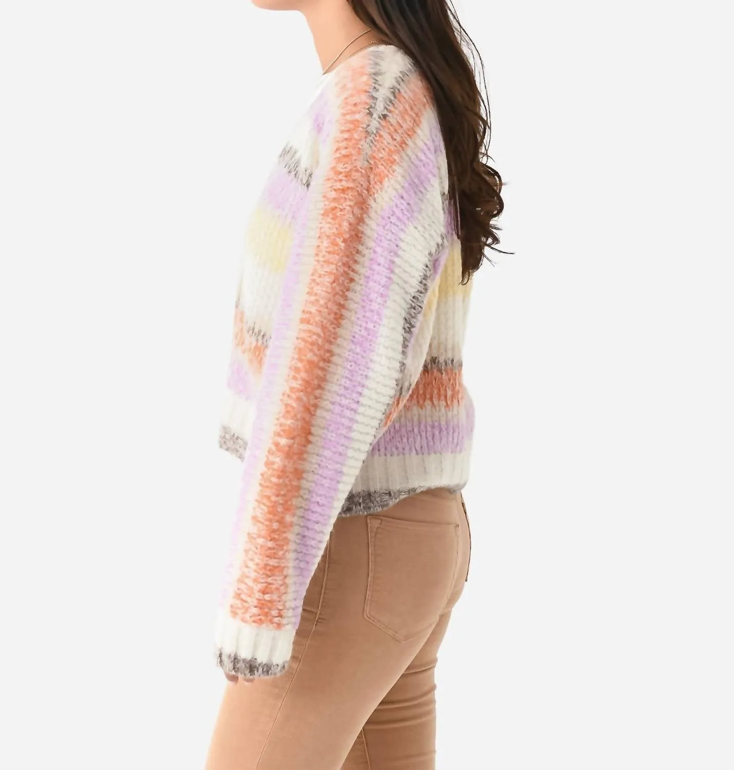 Laramie Sweater In Cream Sunset