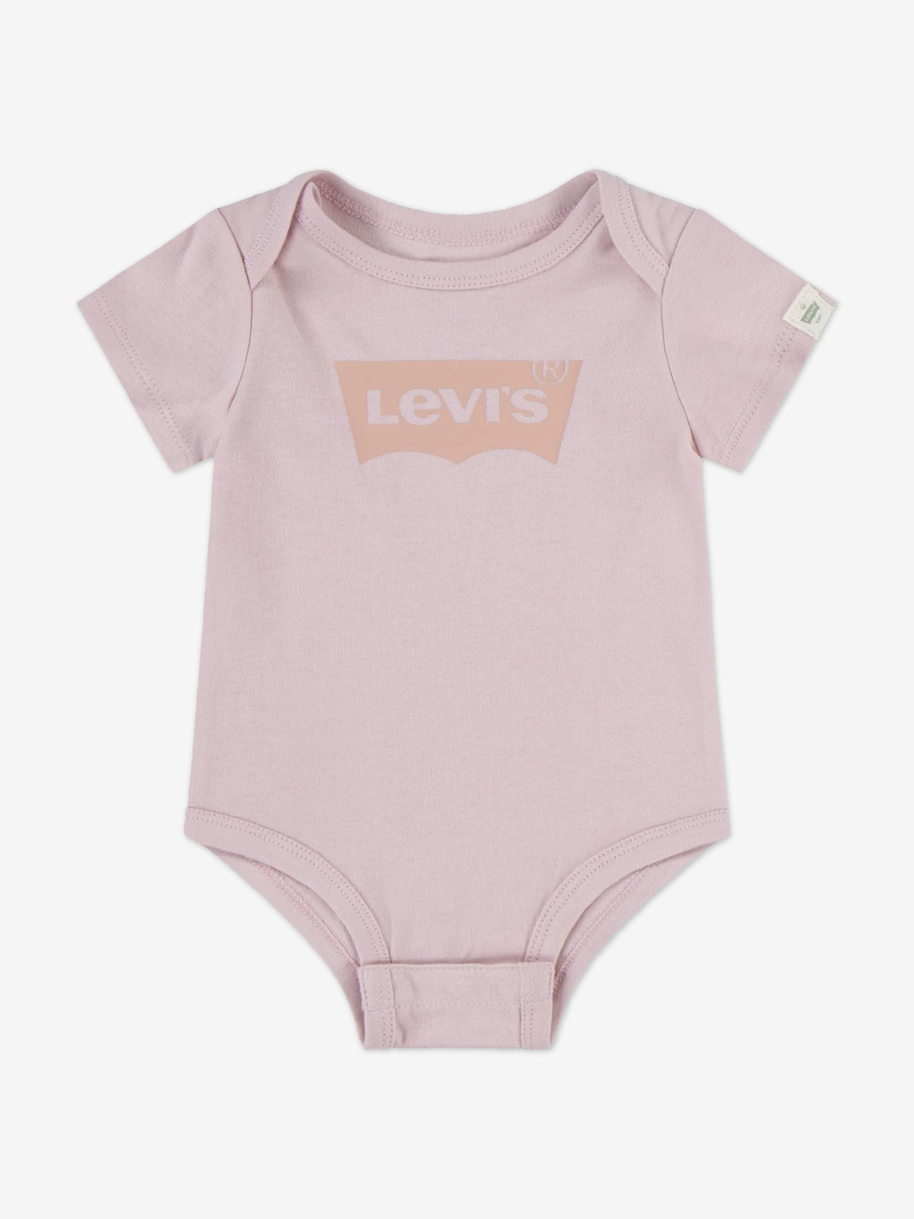 Levi's Baby Girls Batwing Bodysuit Set in Pink