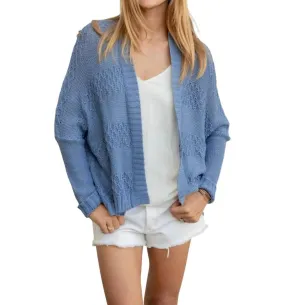 Lily Cardigan In Denim Heather