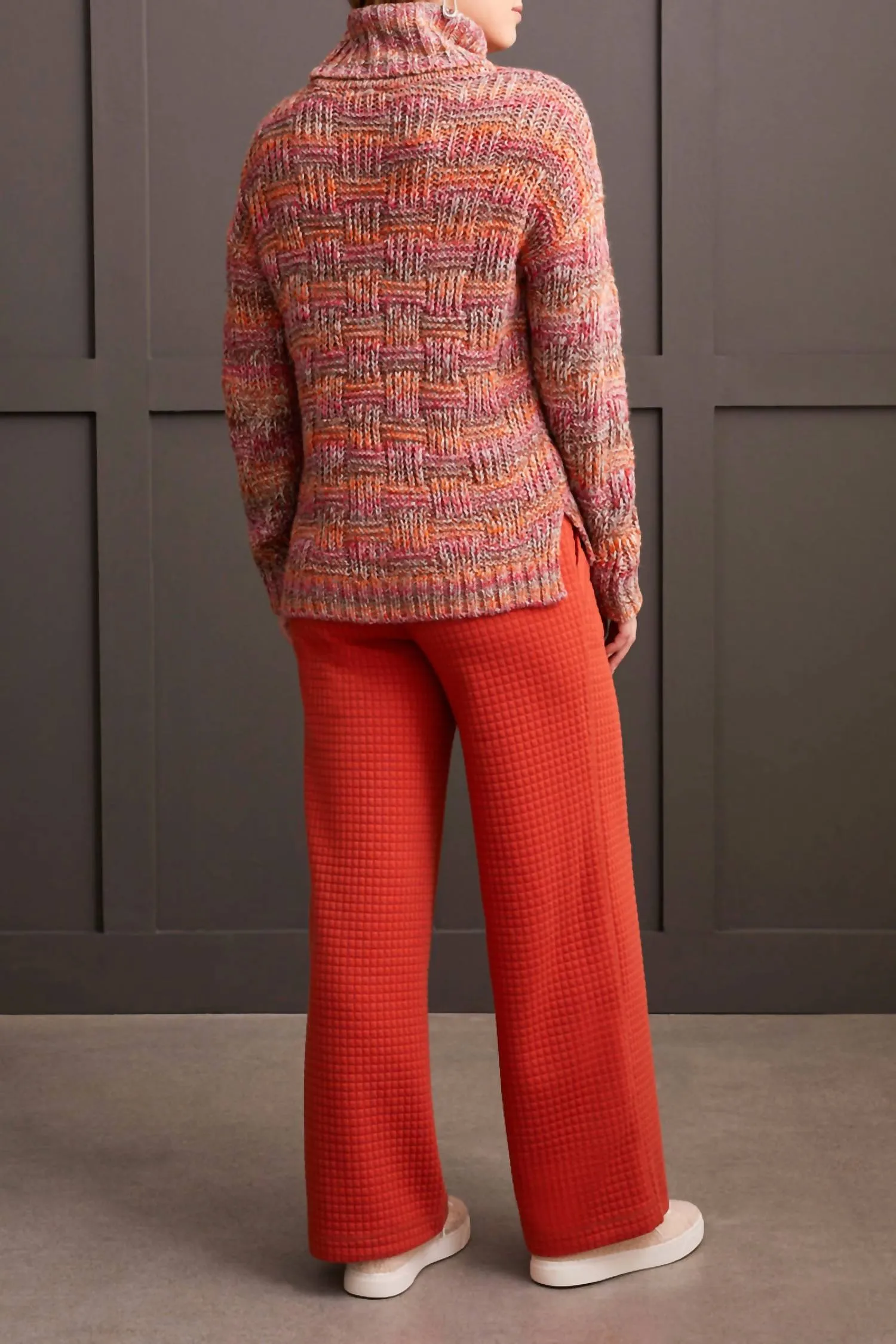 Long Sleeve Sweater In Ginger