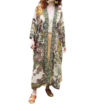 Love Grows Wild Opera Duster In Green Multi