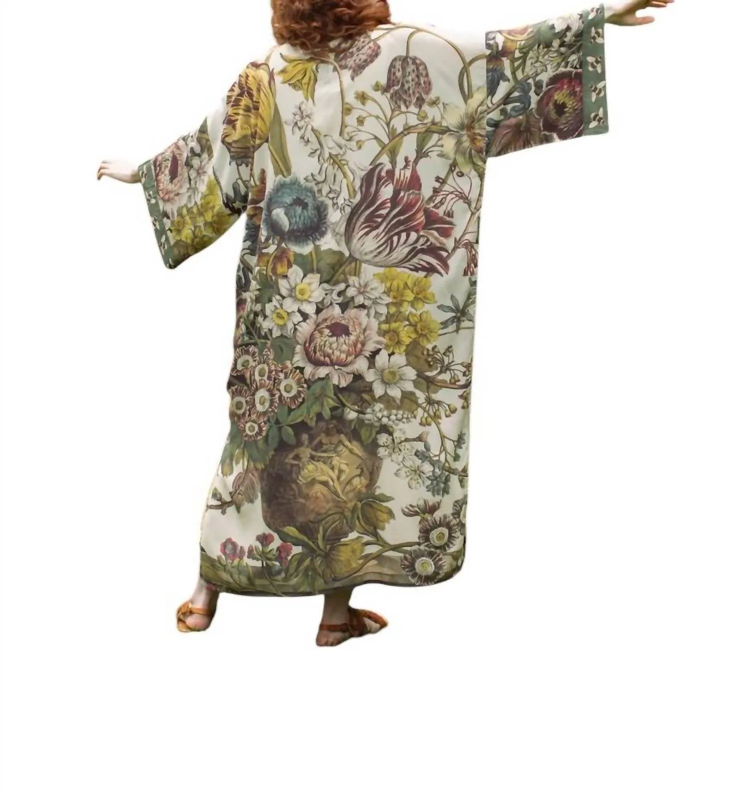 Love Grows Wild Opera Duster In Green Multi