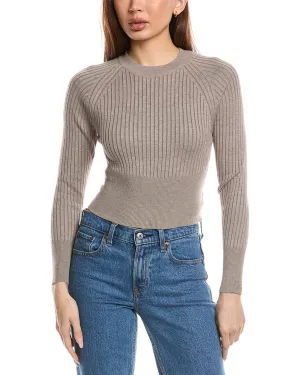 Madison Miles Ribbed Crop Sweater