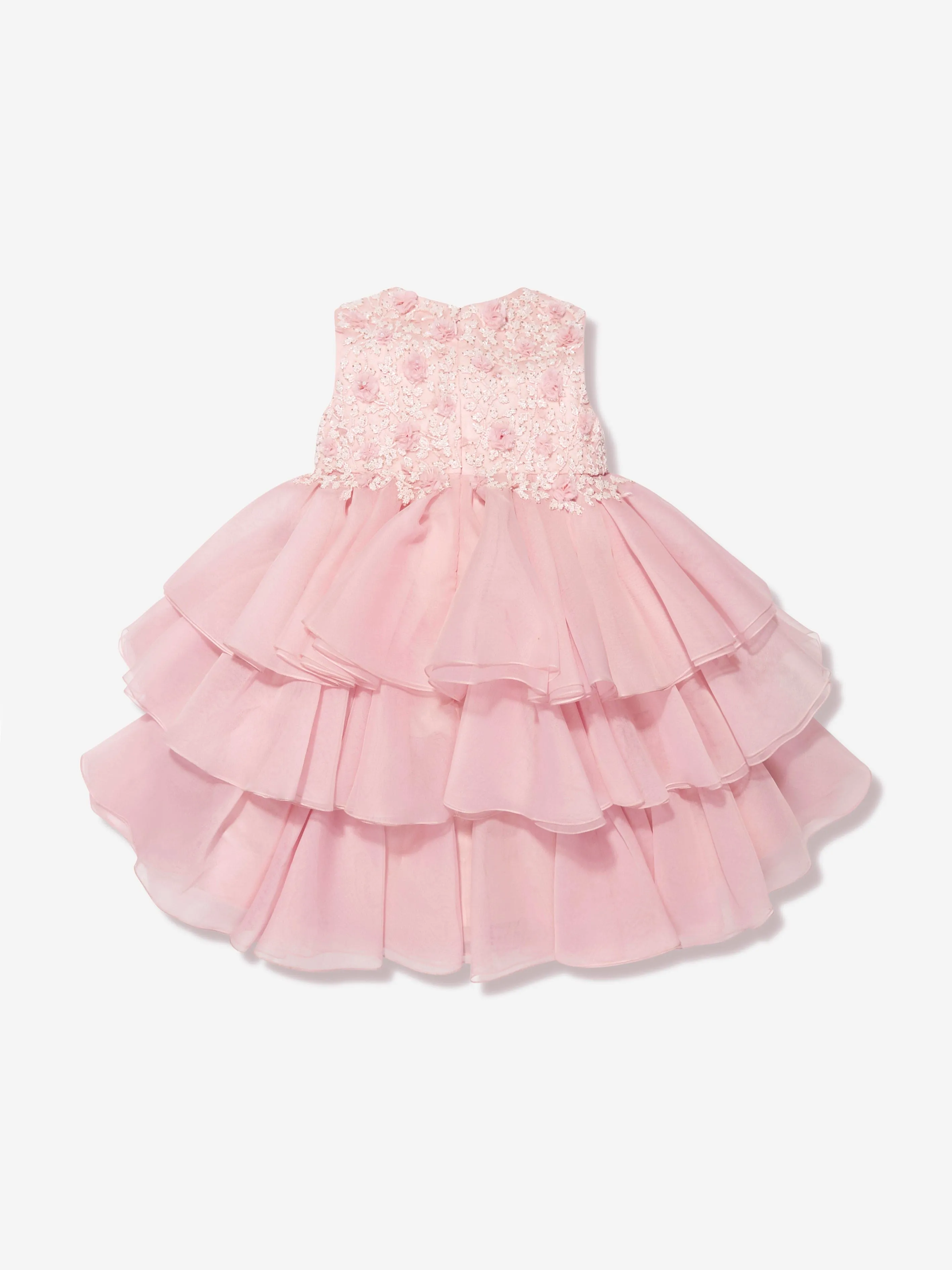 Maison Ava Girls Lumi Dress in Pink