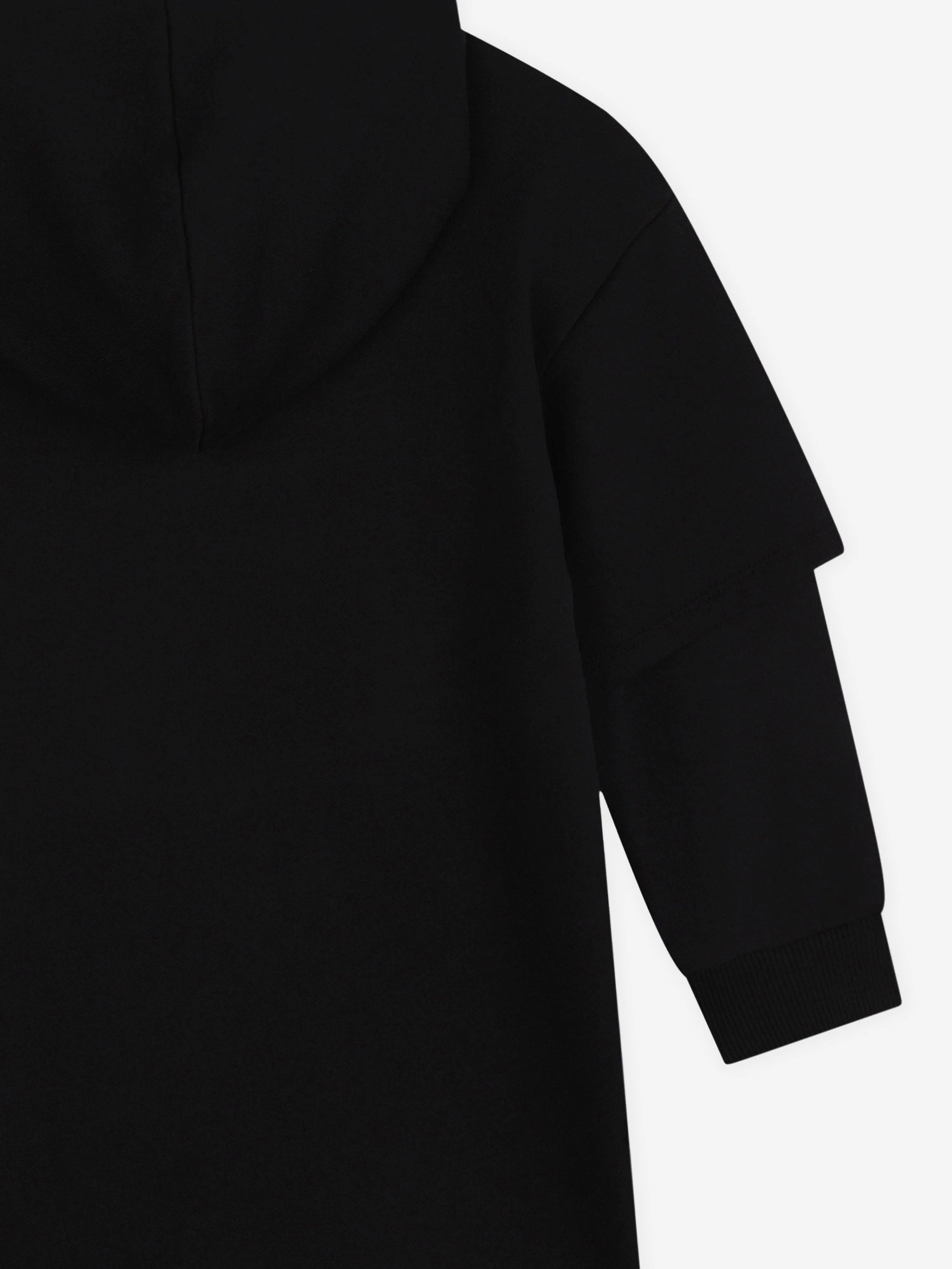 MARC JACOBS Girls Hooded Sweater Dress in Black