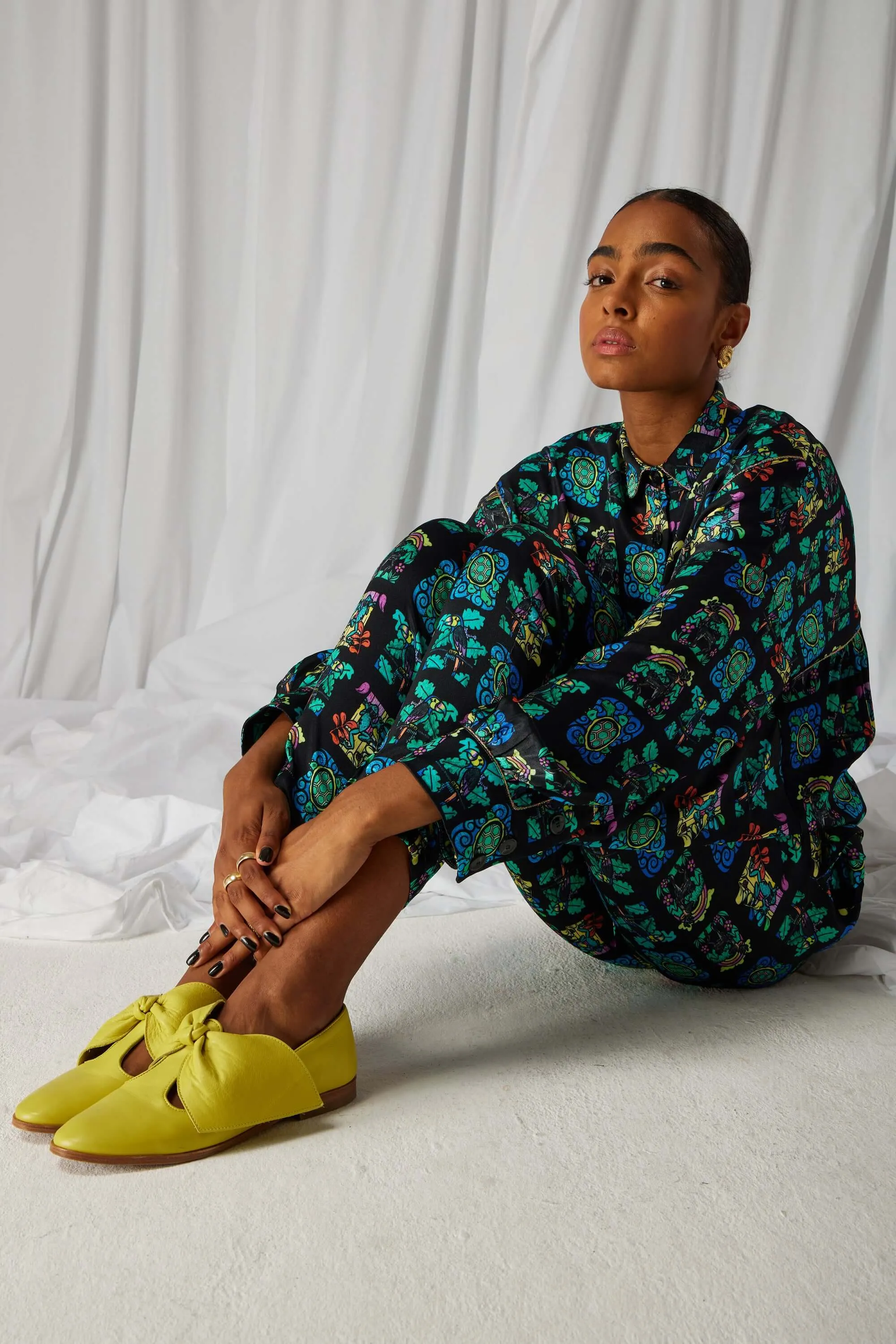 Melchior pants in Moonlight print