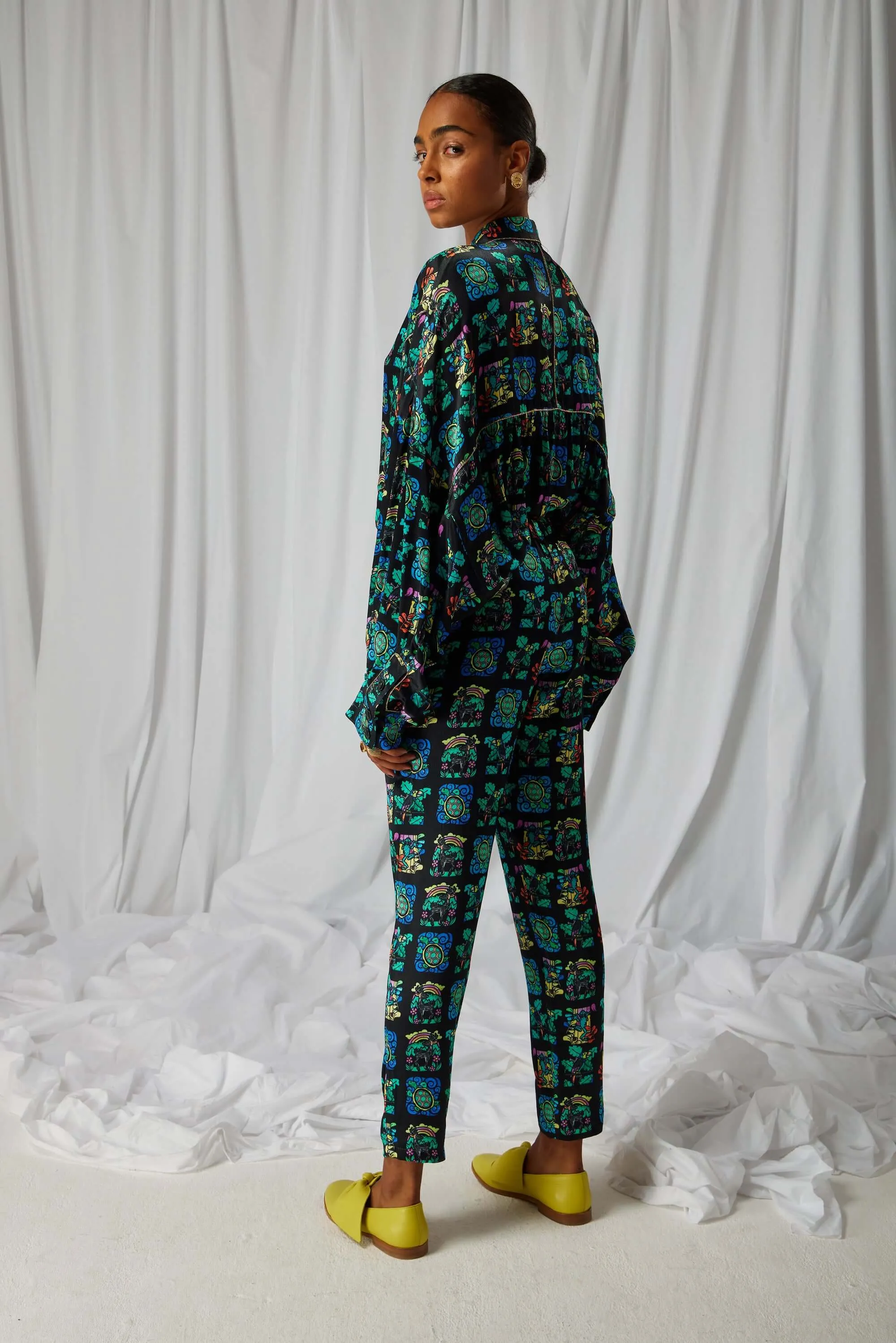 Melchior pants in Moonlight print