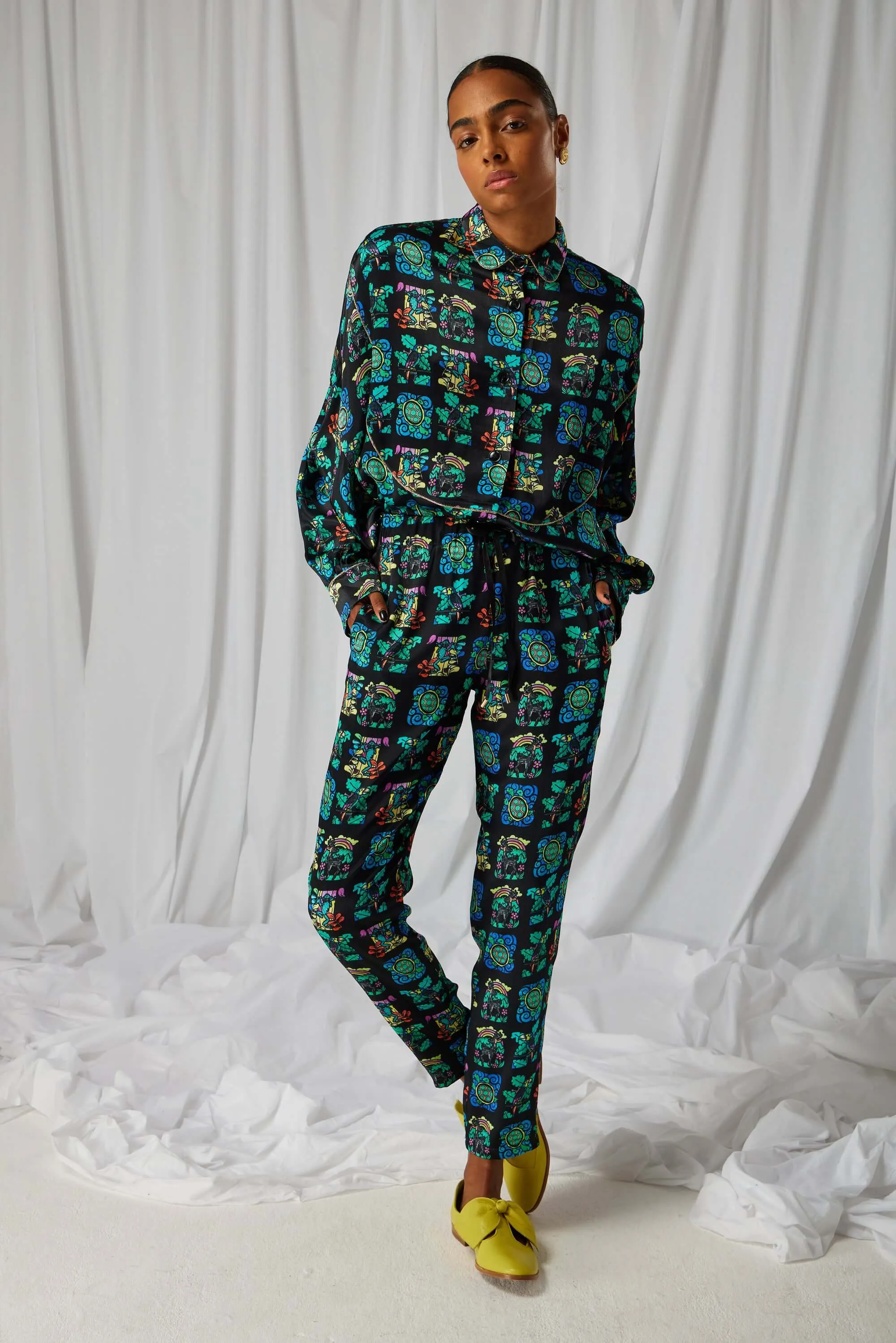 Melchior pants in Moonlight print