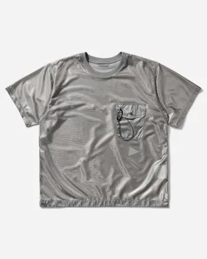 Men's Silver Mesh T-Shirt Silver