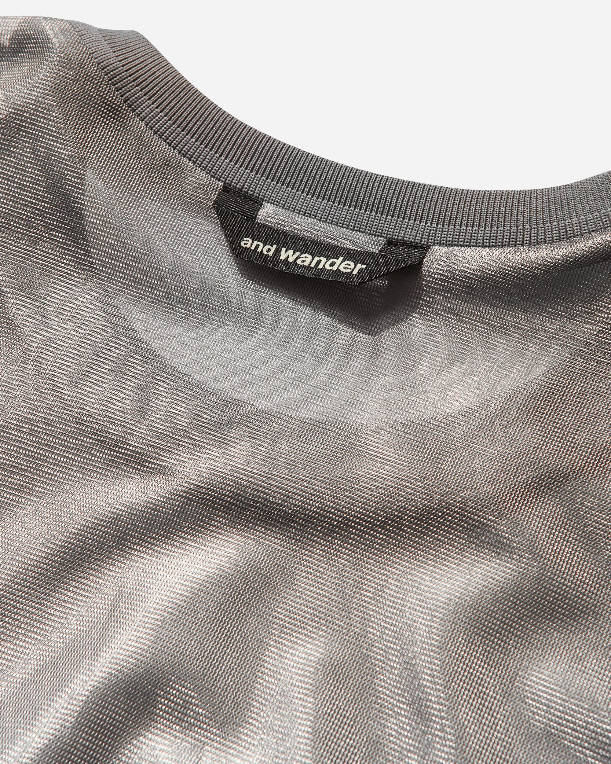 Men's Silver Mesh T-Shirt Silver