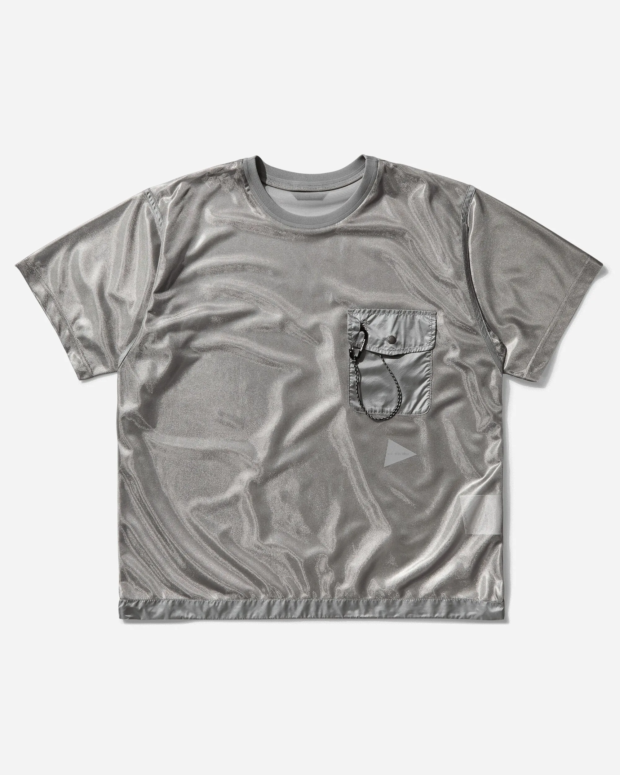 Men's Silver Mesh T-Shirt Silver