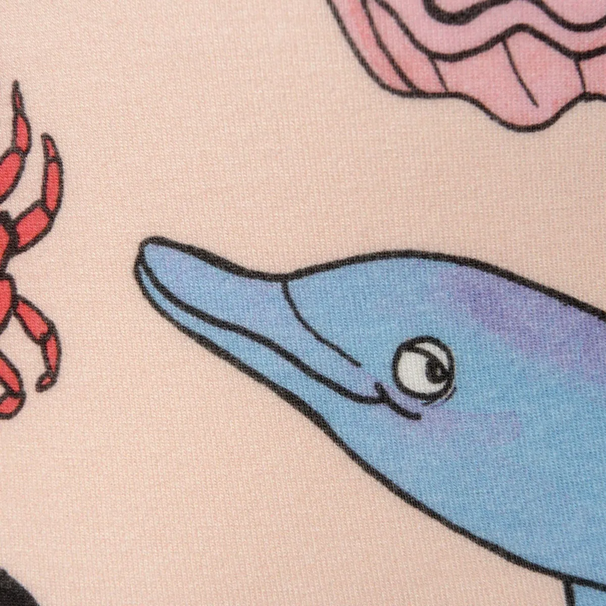 Mini Rodini Girls Cotton Dolphin Print t-hirt