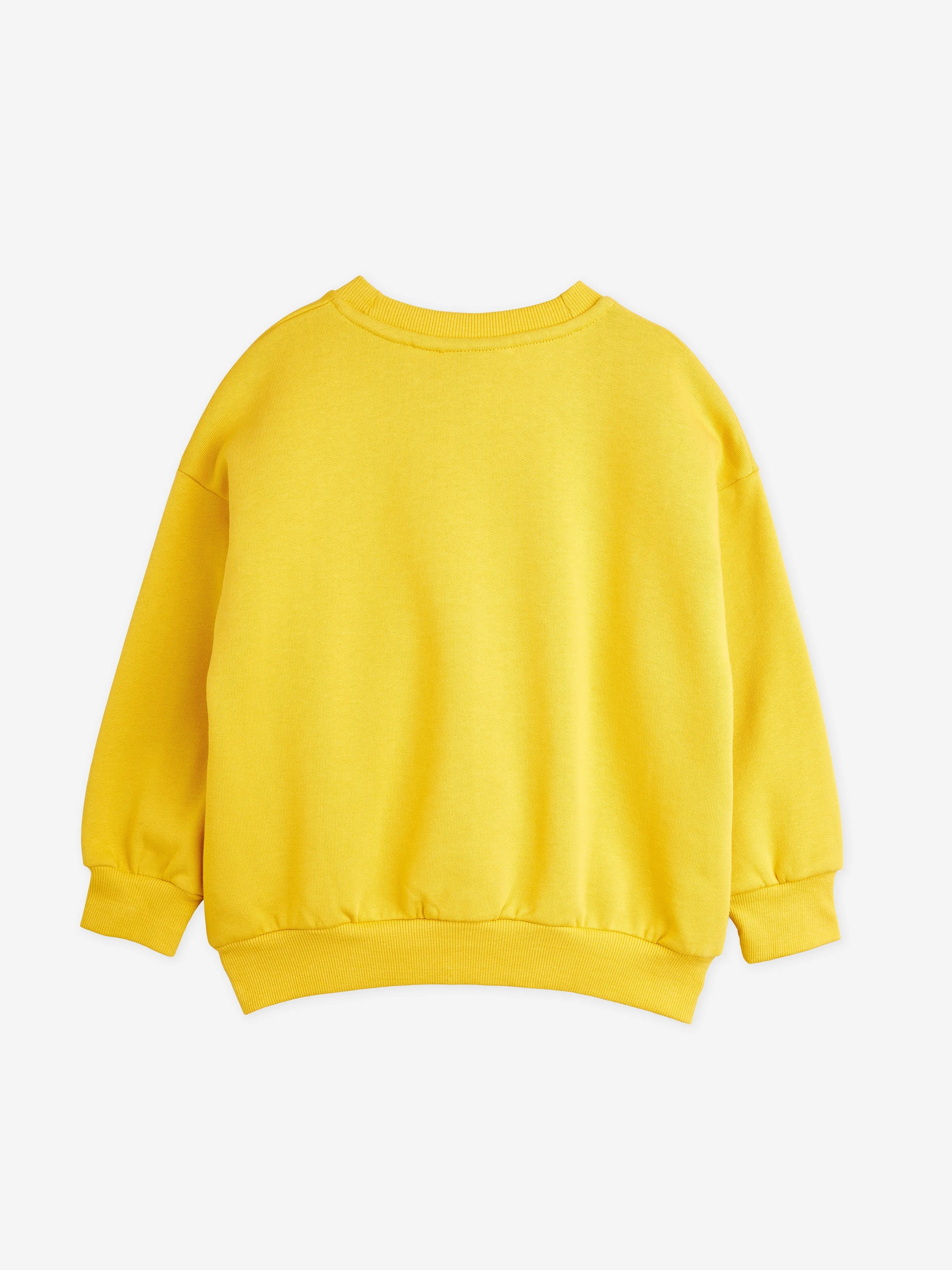 Mini Rodini Kids Agaha Dogs Swetshirt in Yellow