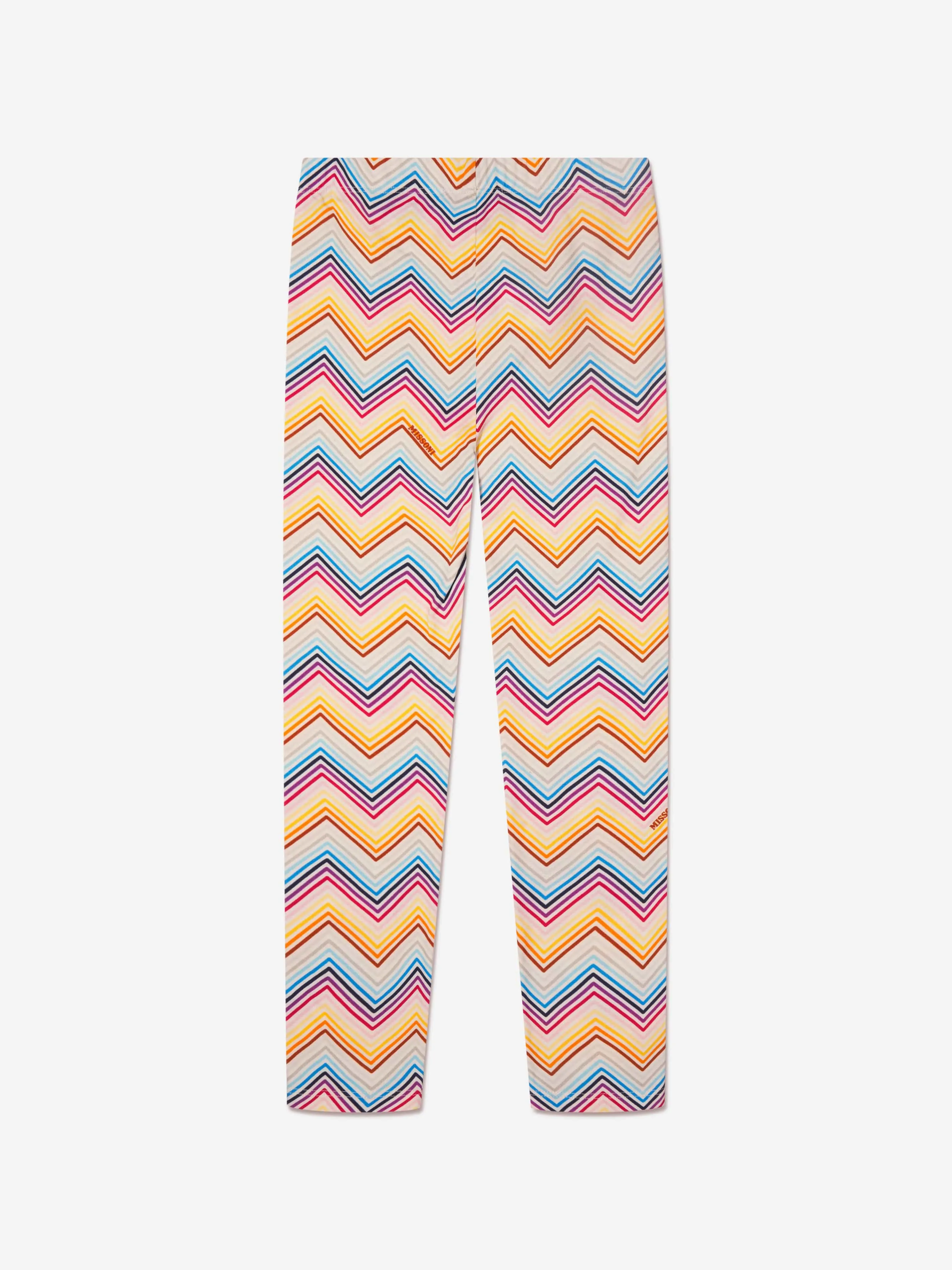 Missoni Girls Zig Zag Leggings in Multicolour