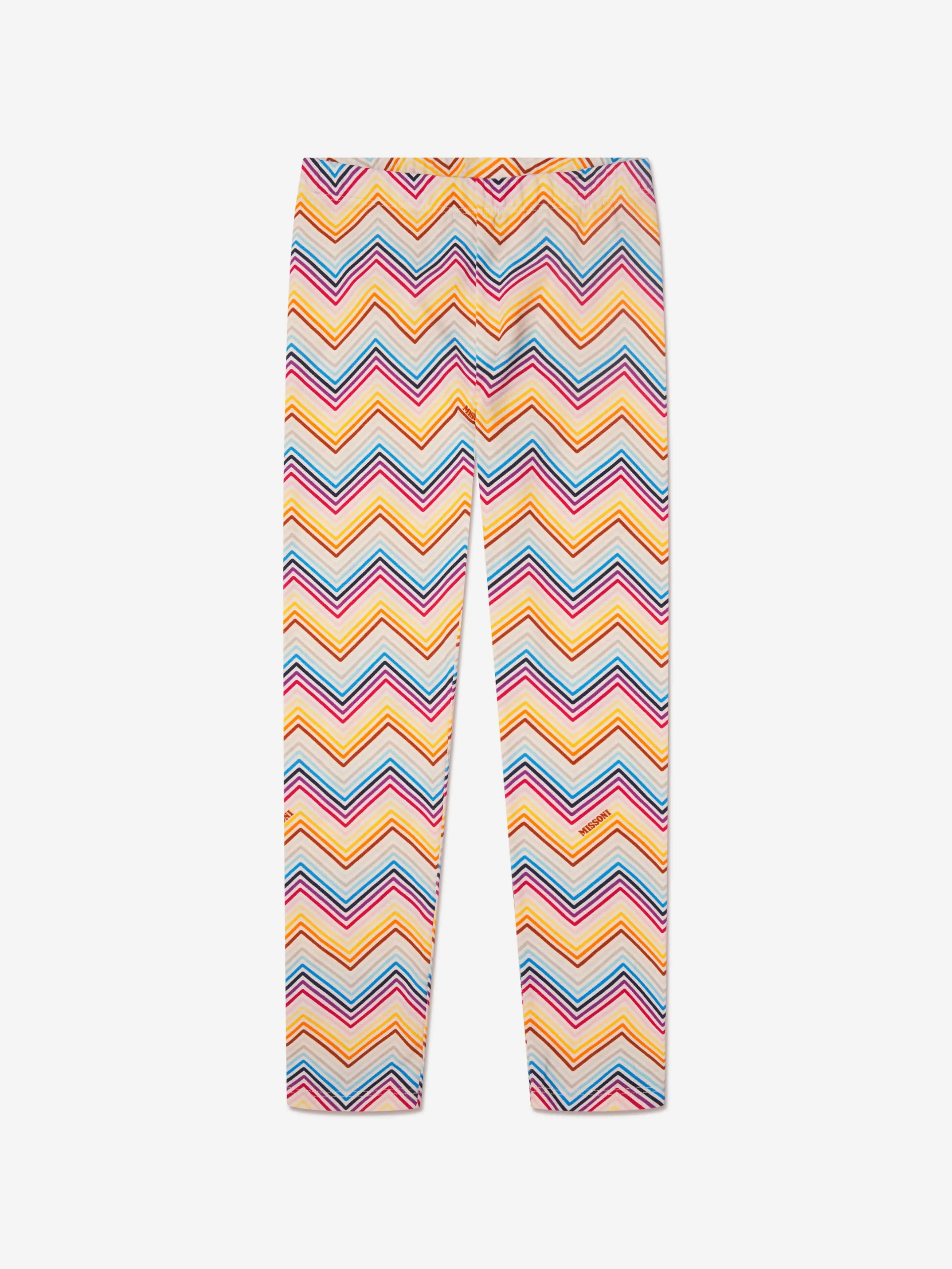 Missoni Girls Zig Zag Leggings in Multicolour