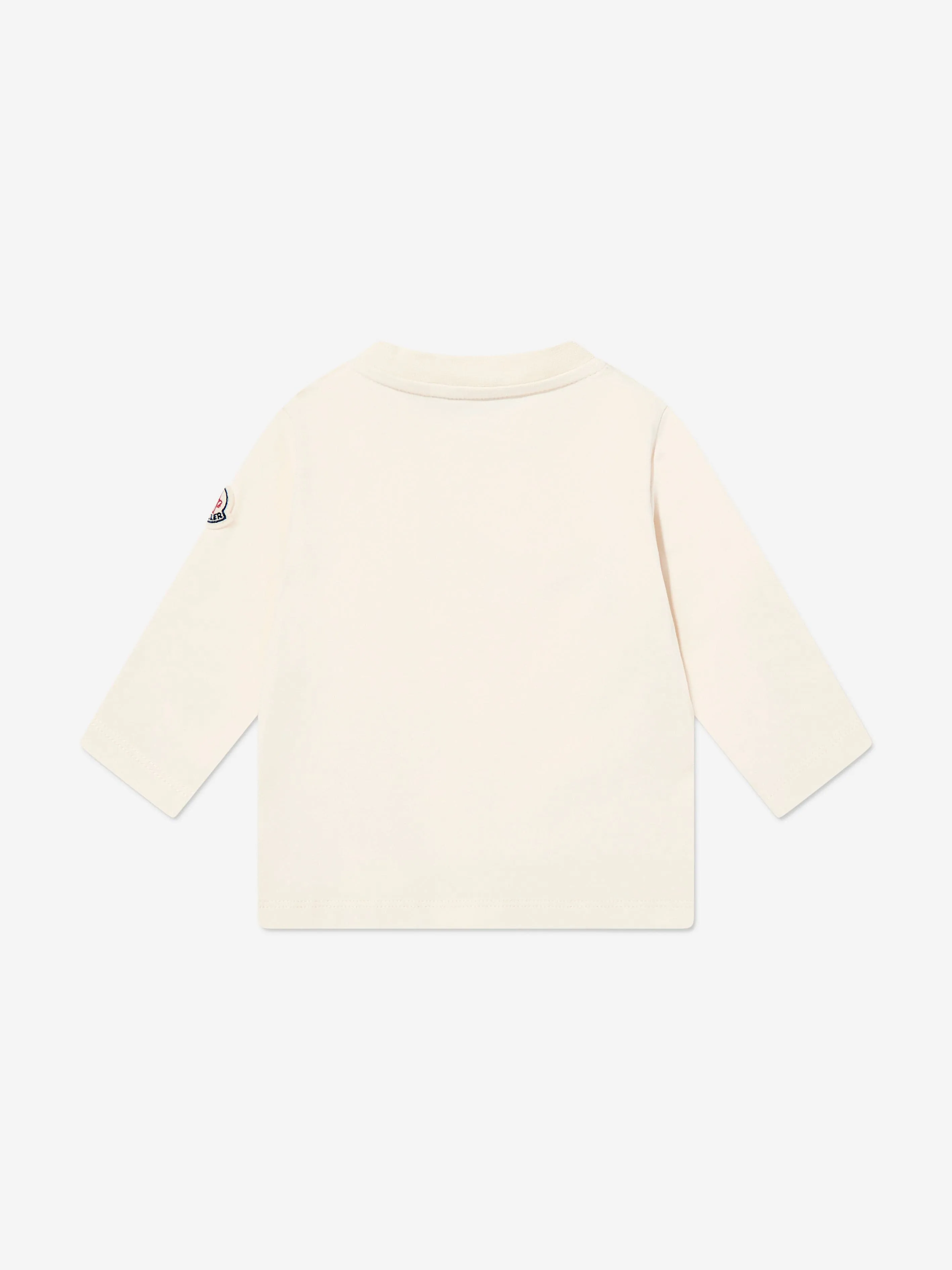 Moncler Enfant Baby Girls Long Sleeve T-Shirt in Cream