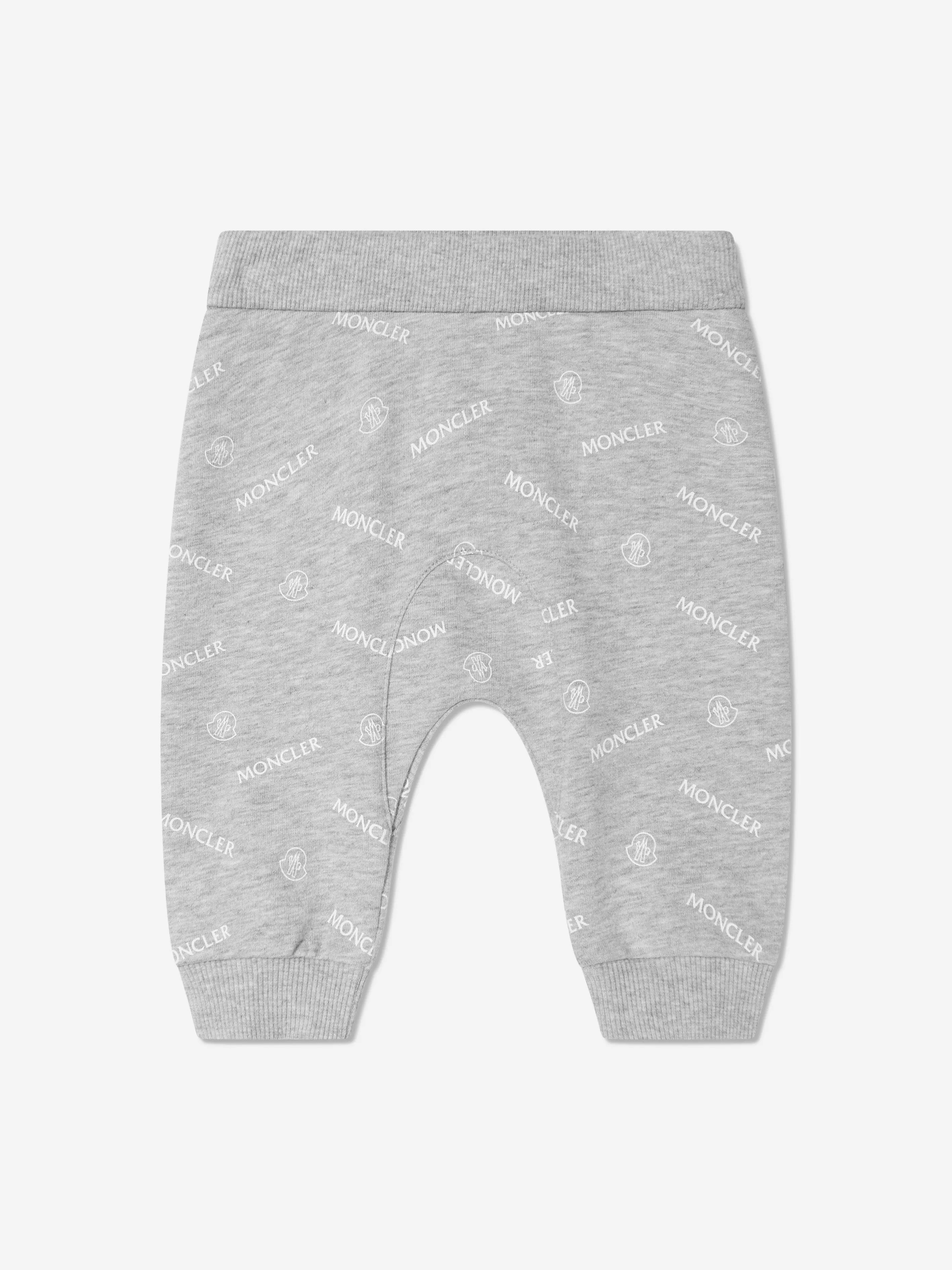 Moncler Enfant Baby Logo Tracksuit in Grey