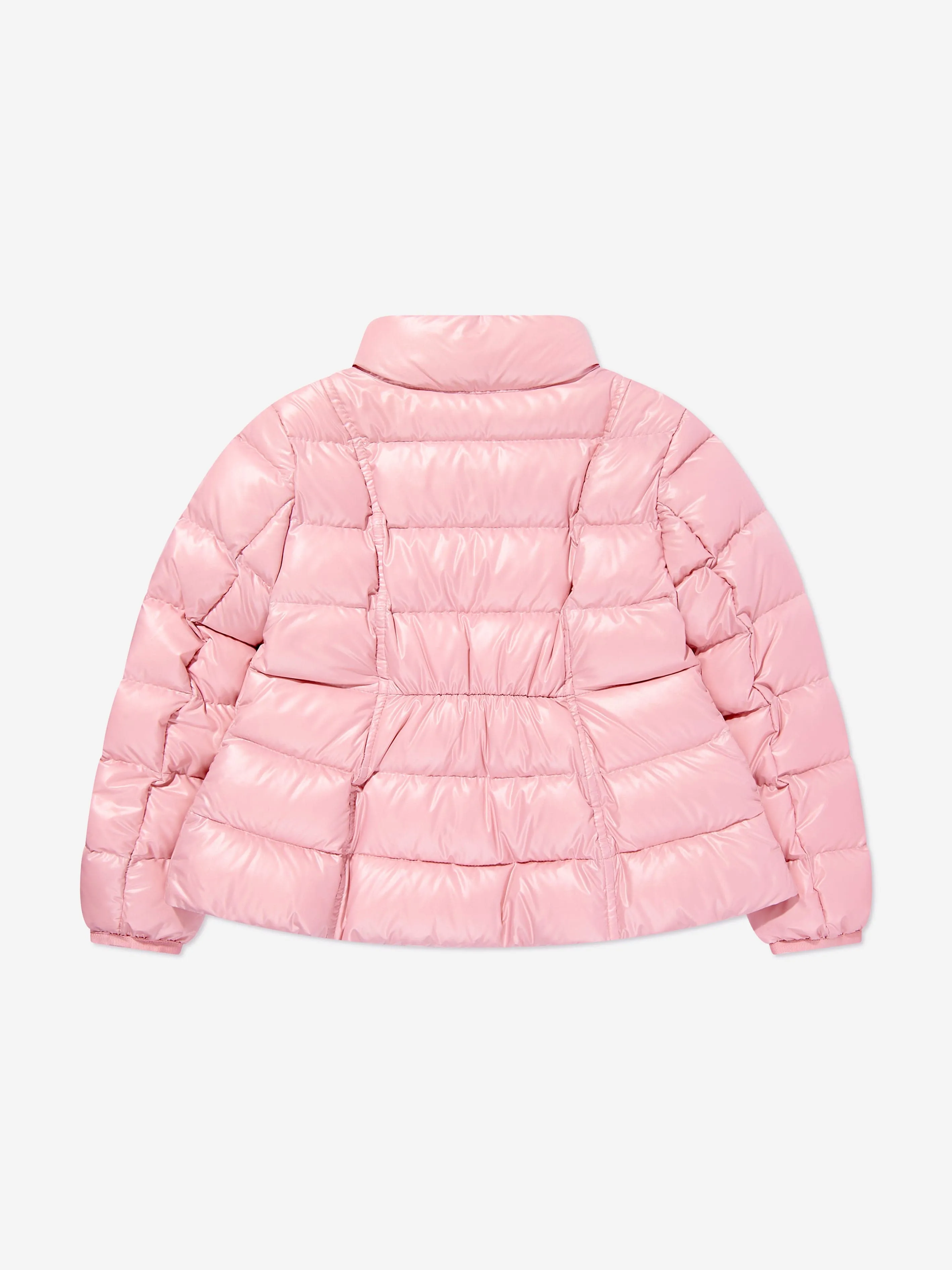 Moncler Enfant Girls Down Padded Ainay Jacket in Pink