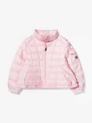 Moncler Enfant Girls Down Padded Aminia Jacket in Pink