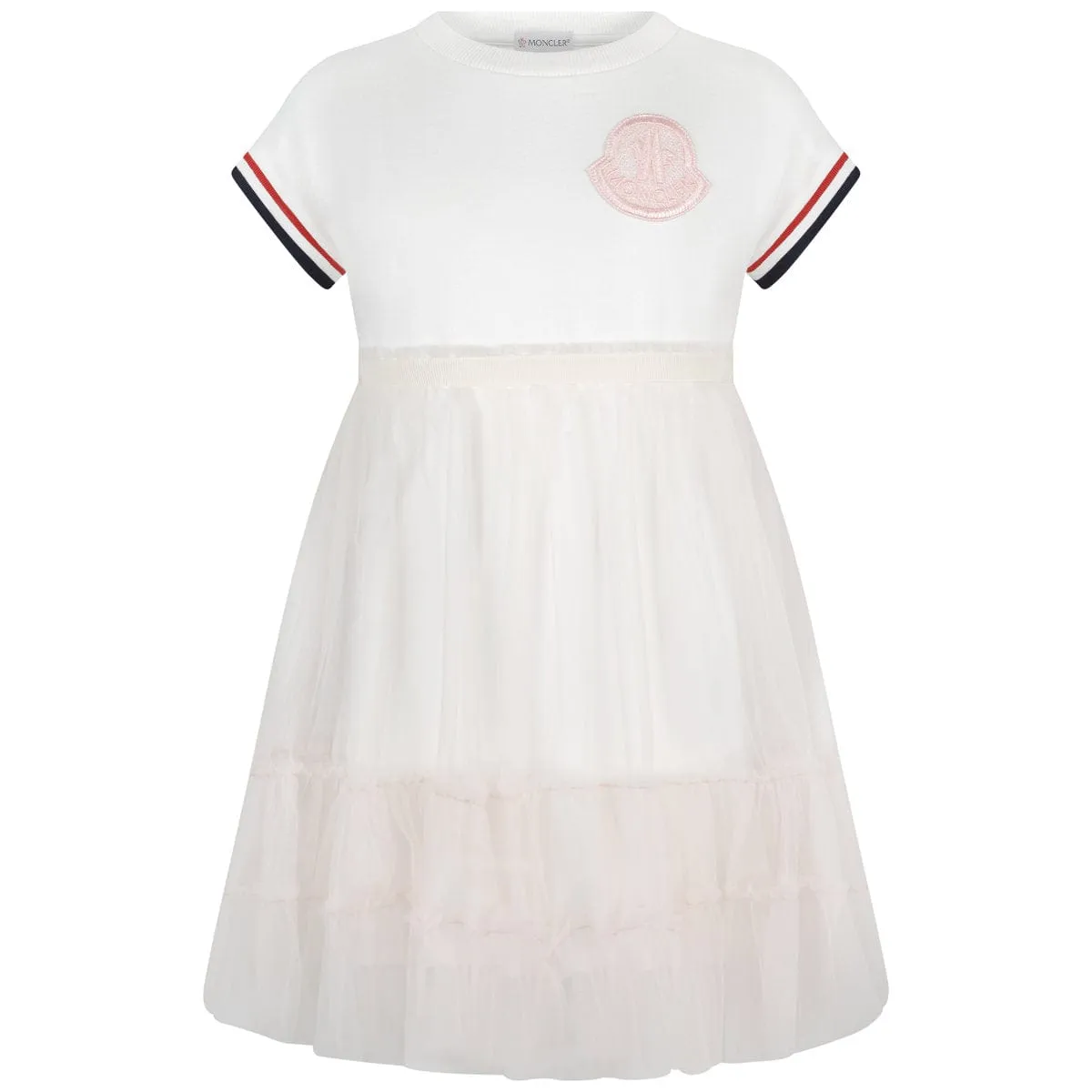 Moncler Enfant Girls Jersey & Tulle Dress