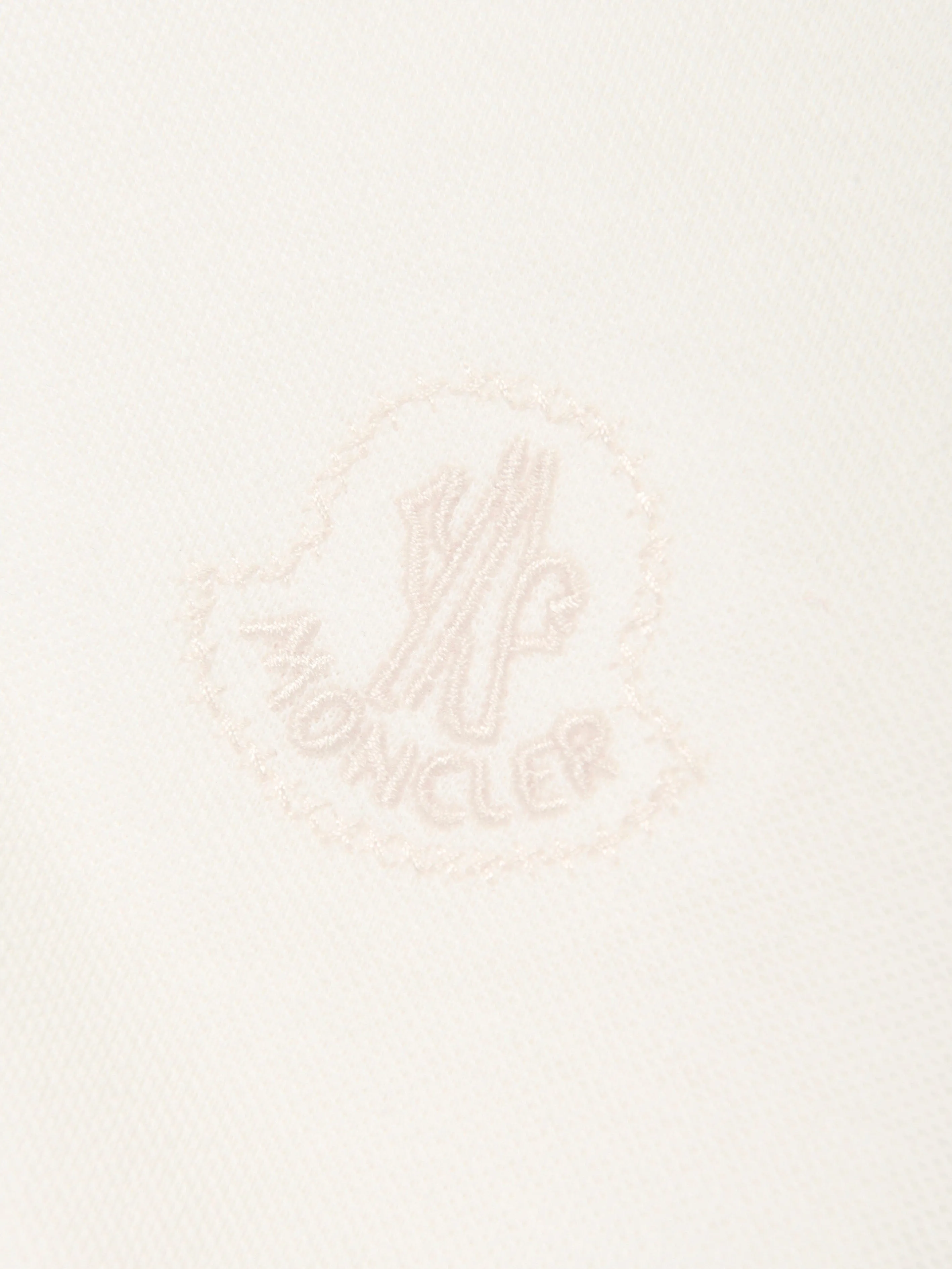 Moncler Enfant Girls Logo Polo Dress in White