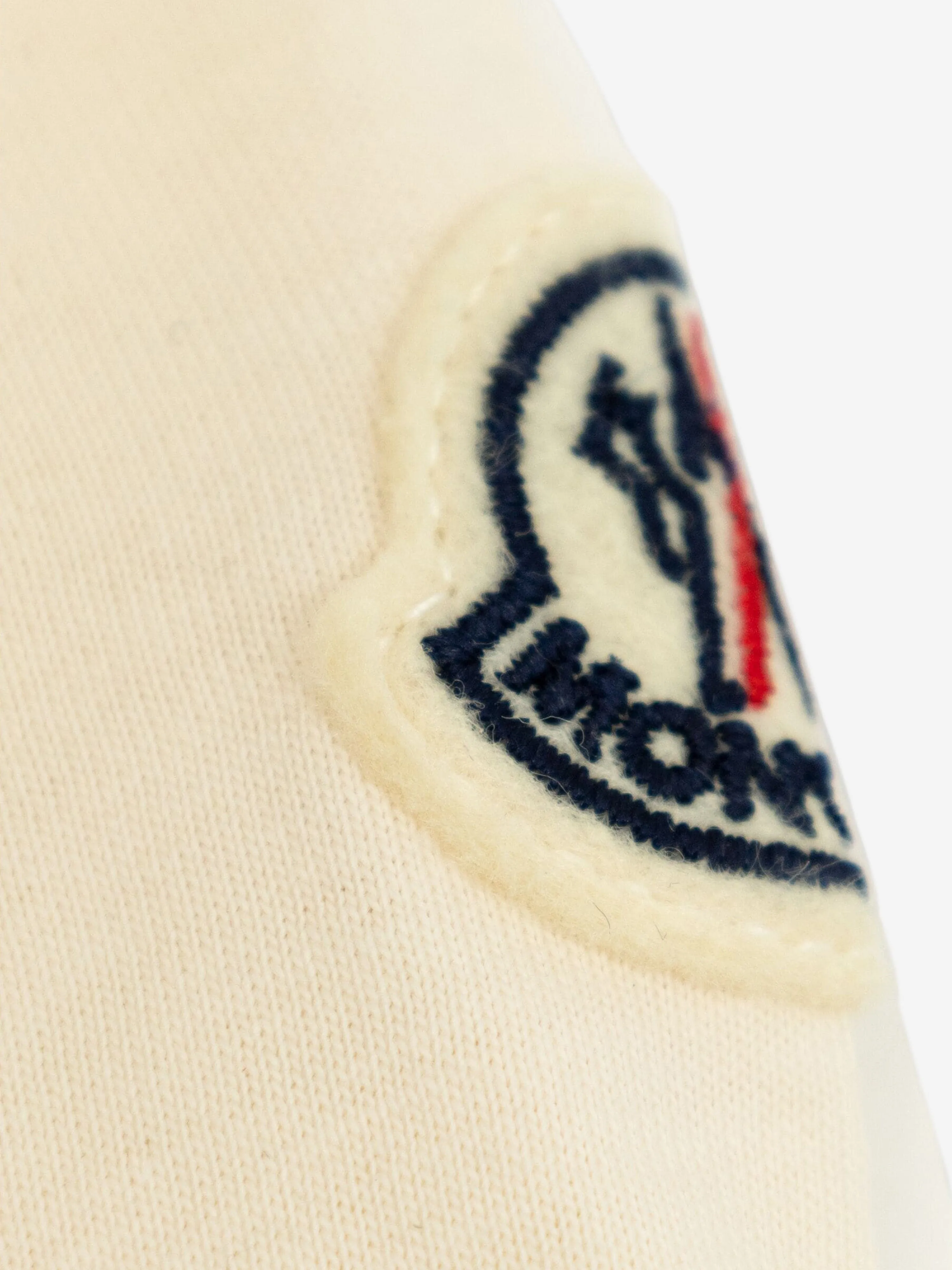 Moncler Enfant Girls Logo T-Shirt in Ivory