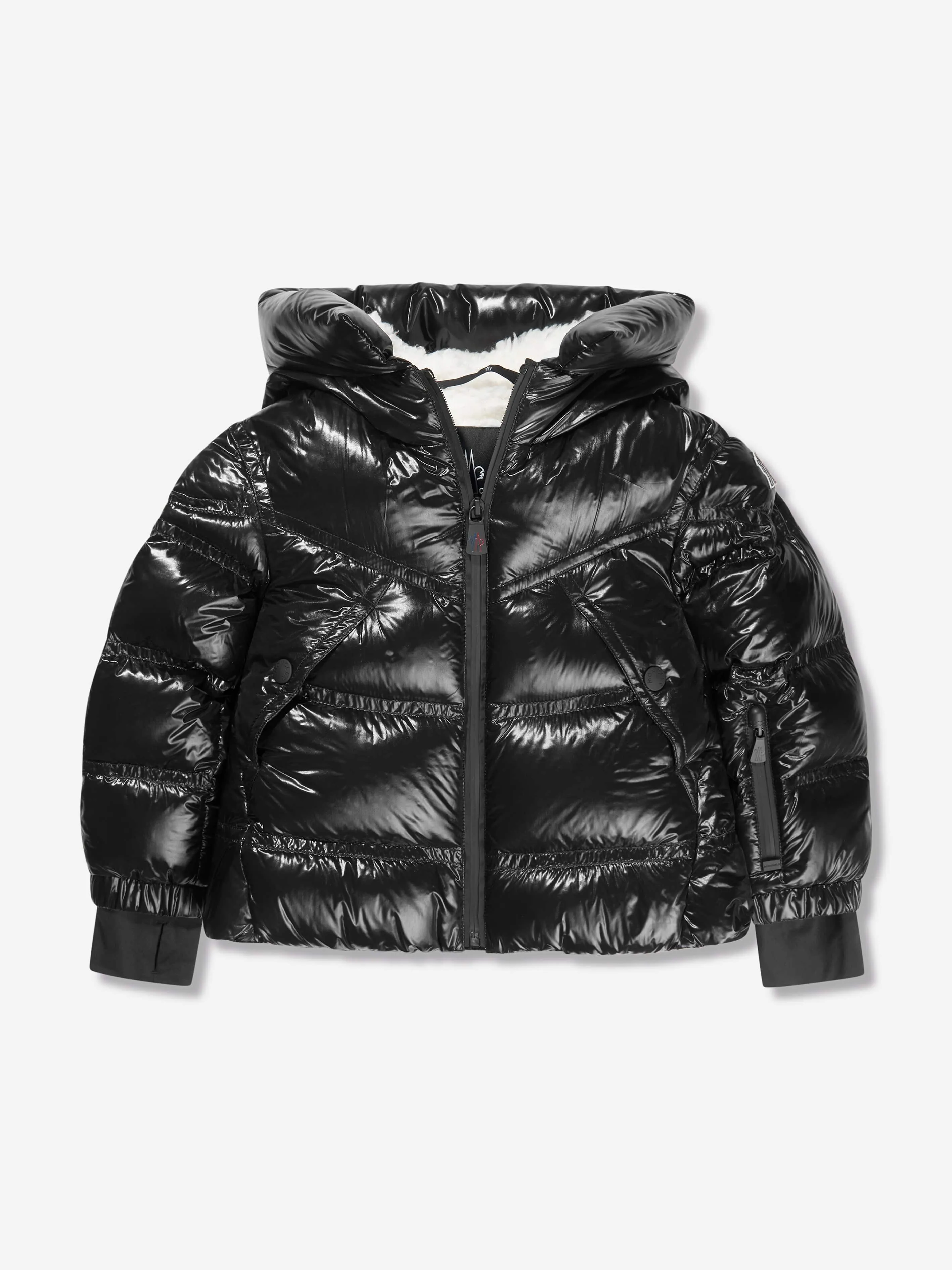 Moncler Grenoble Girls Down Padded Vernayaz Jacket in Black
