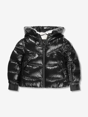 Moncler Grenoble Girls Down Padded Vernayaz Jacket in Black
