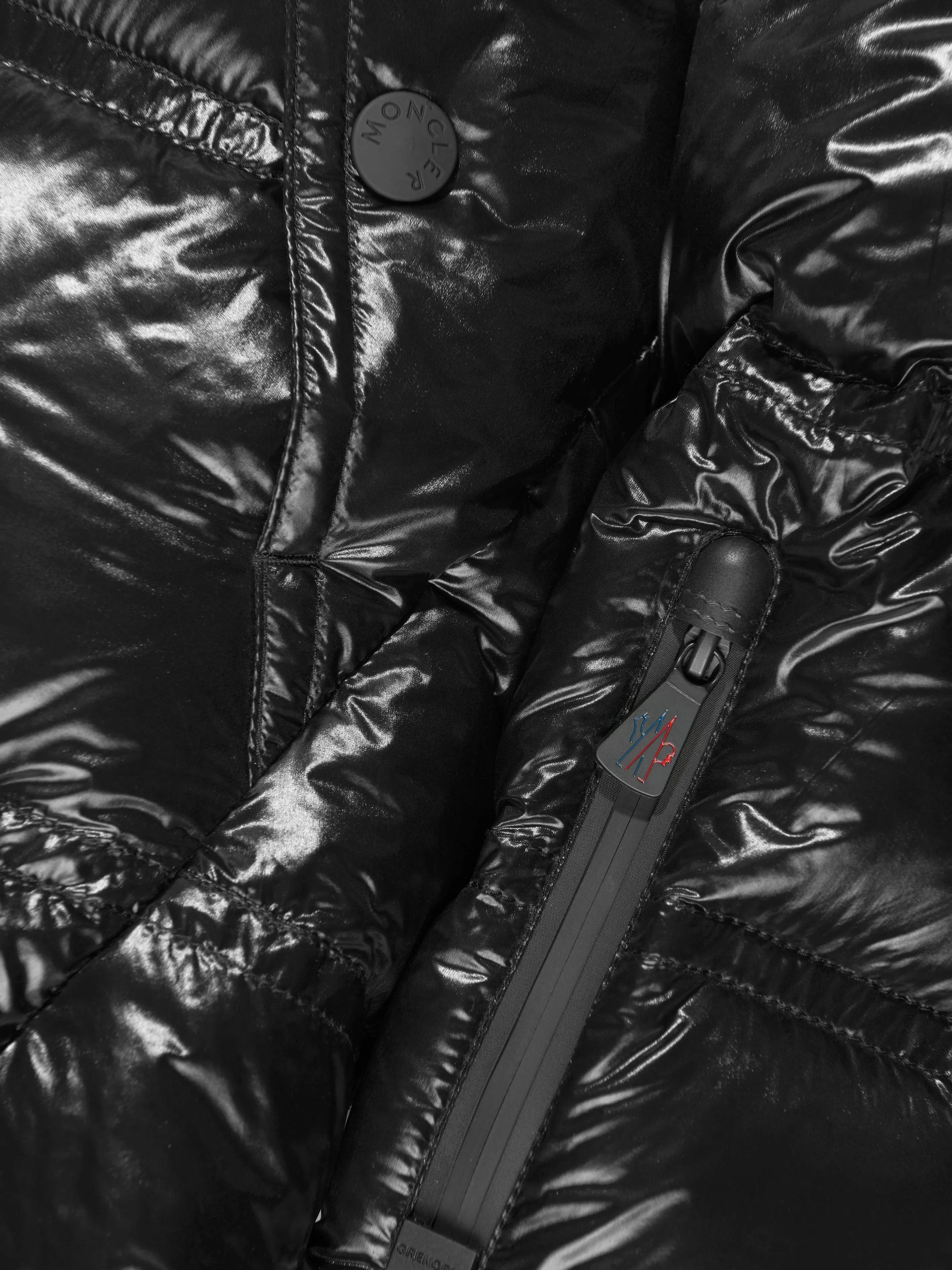 Moncler Grenoble Girls Down Padded Vernayaz Jacket in Black