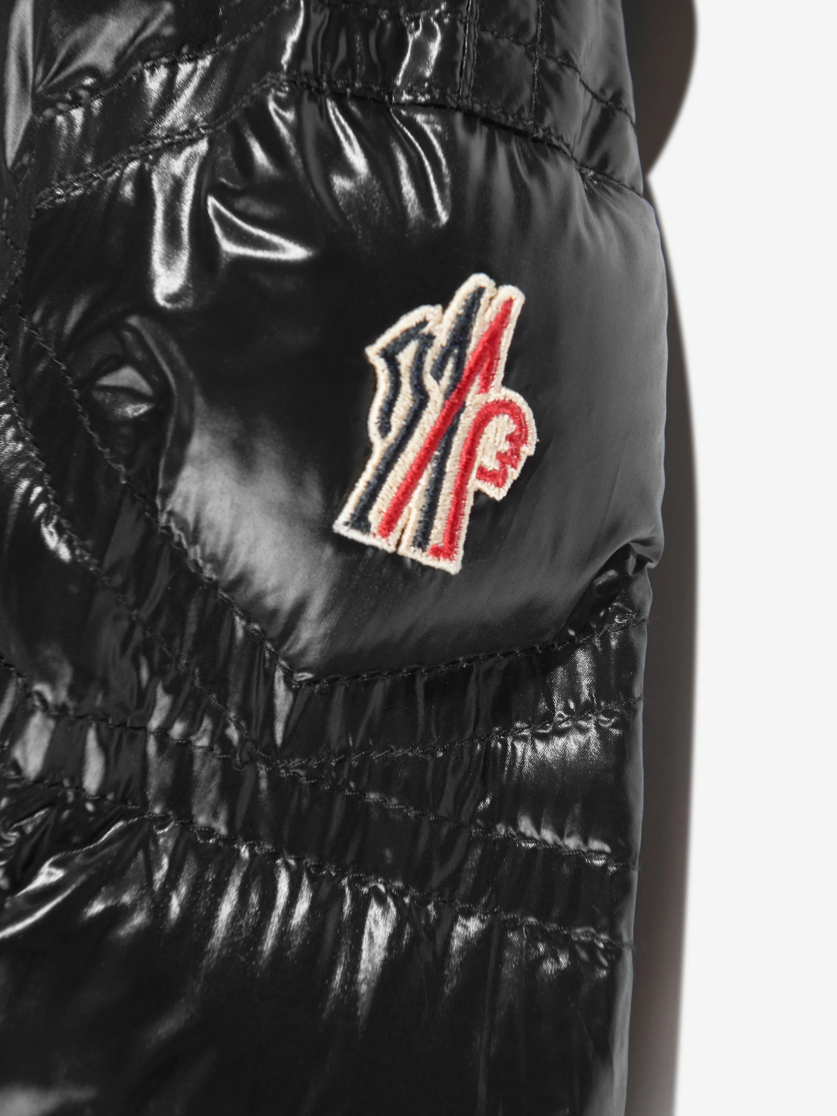 Moncler Grenoble Girls Down Padded Vernayaz Jacket in Black