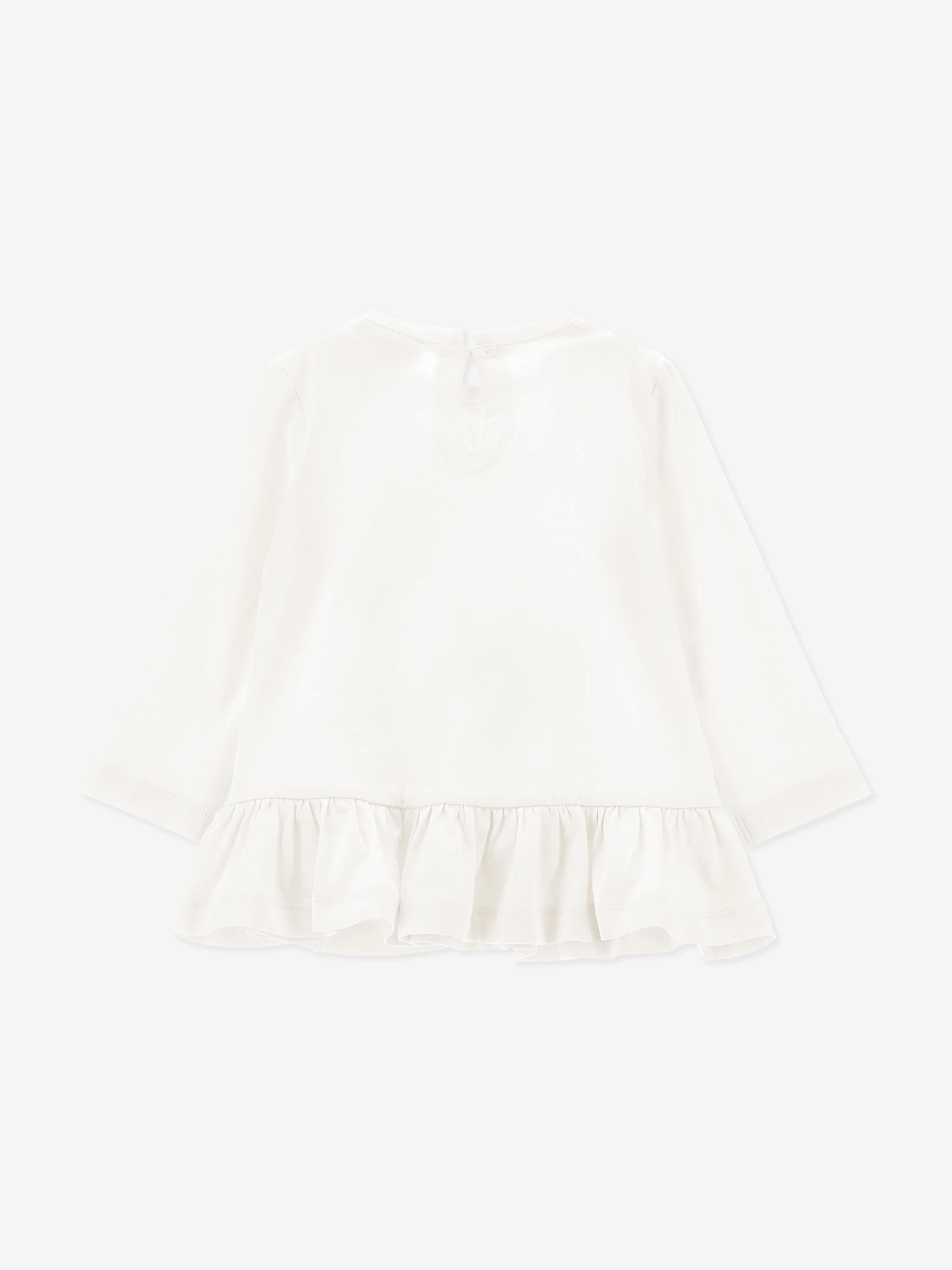 Monnalisa Baby Girls Long Sleeve Dumbo T-Shirt in Ivory