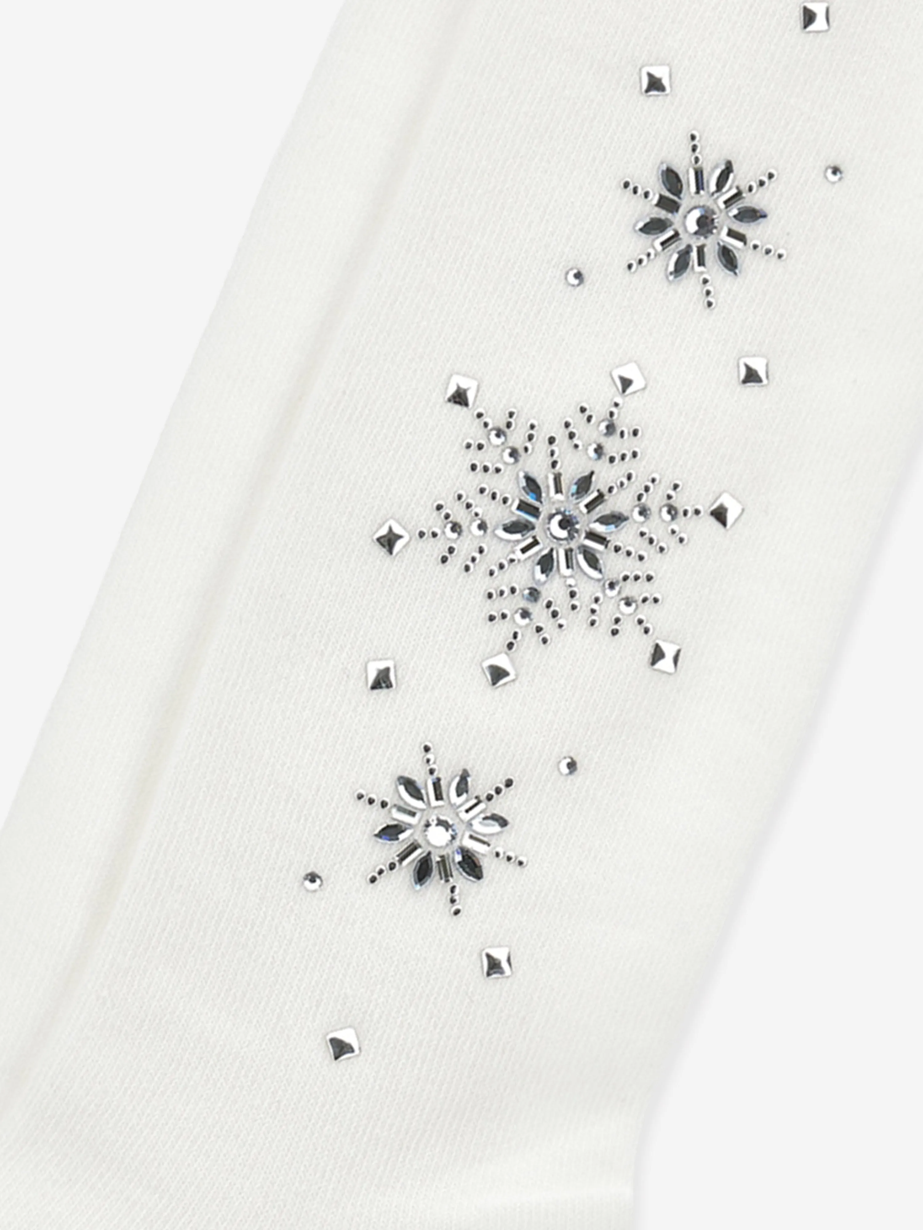 Monnalisa Girls Rhinestone Socks in White