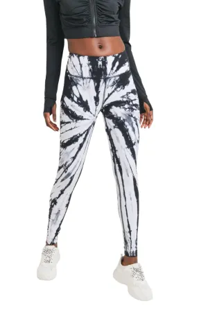 Mono B Tie-Dye Full Length High-Waist Leggings APH3053