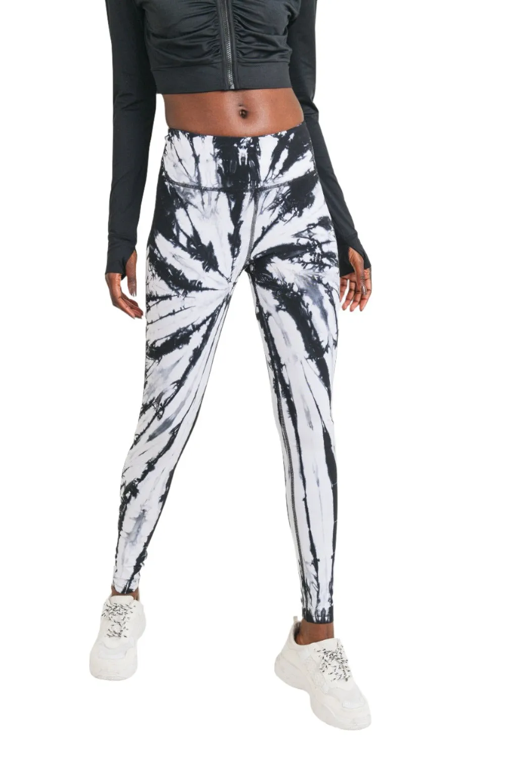 Mono B Tie-Dye Full Length High-Waist Leggings APH3053