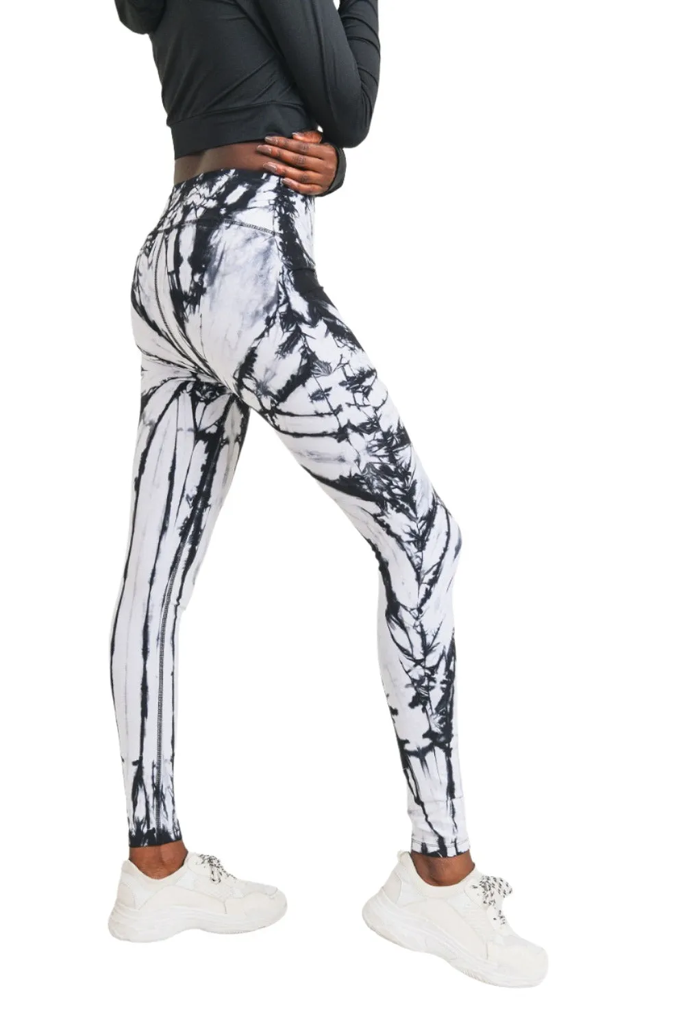 Mono B Tie-Dye Full Length High-Waist Leggings APH3053