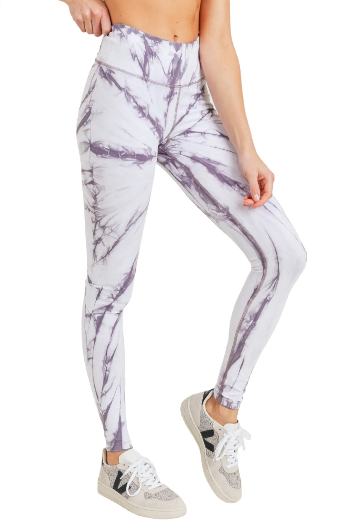 Mono B Tie-Dye Full Length High-Waist Leggings APH3053