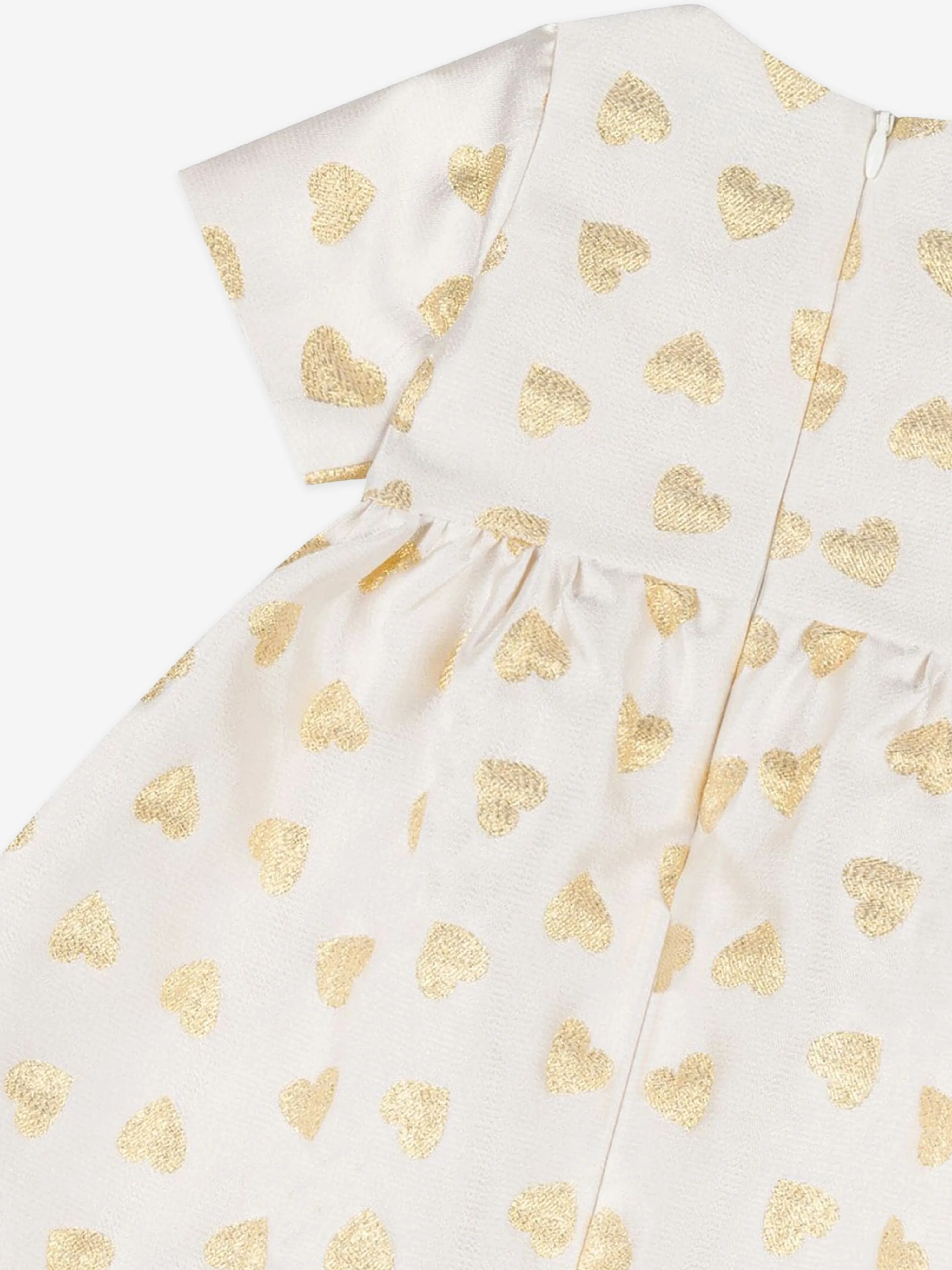 Moschino Baby Girls Hearts Dress in Ivory