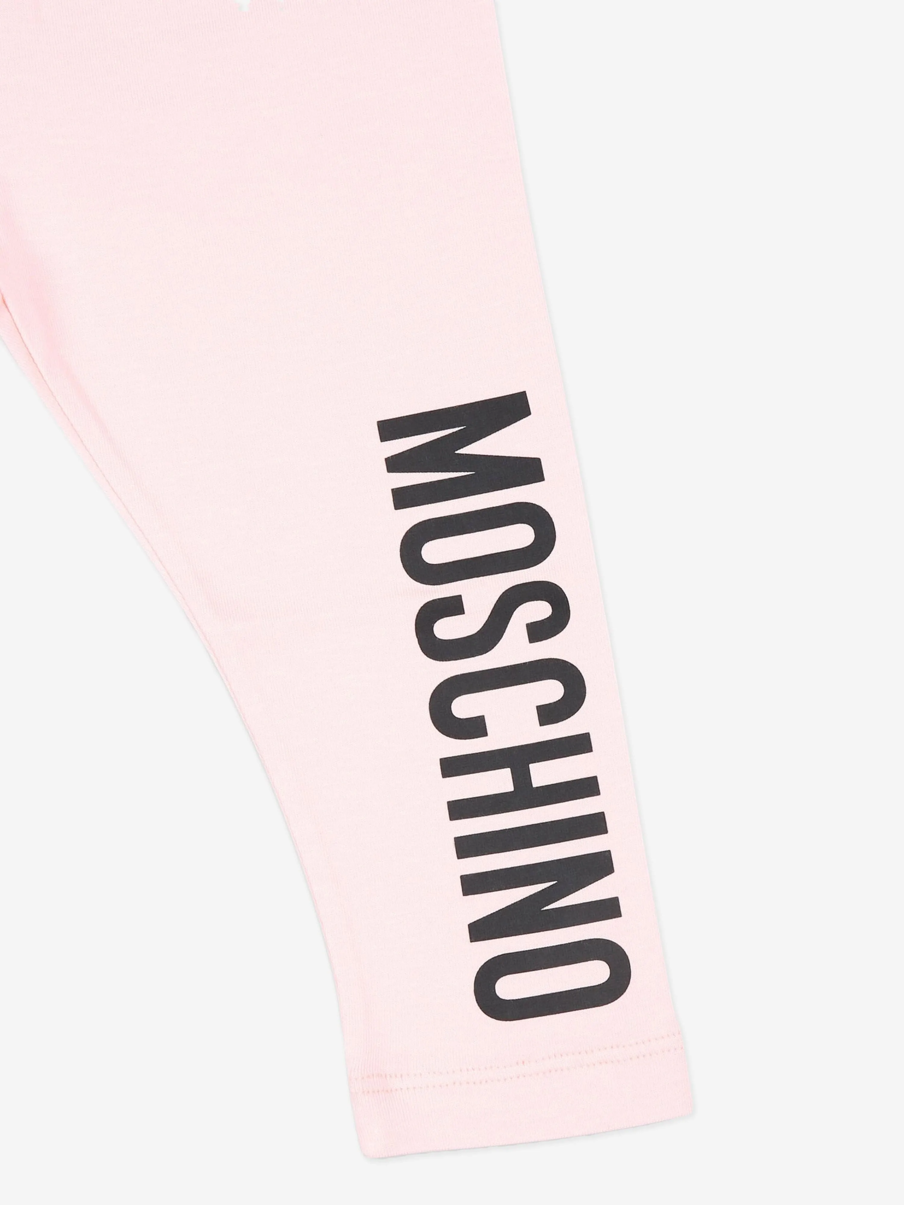Moschino Baby Girls Logo Leggings in Pink