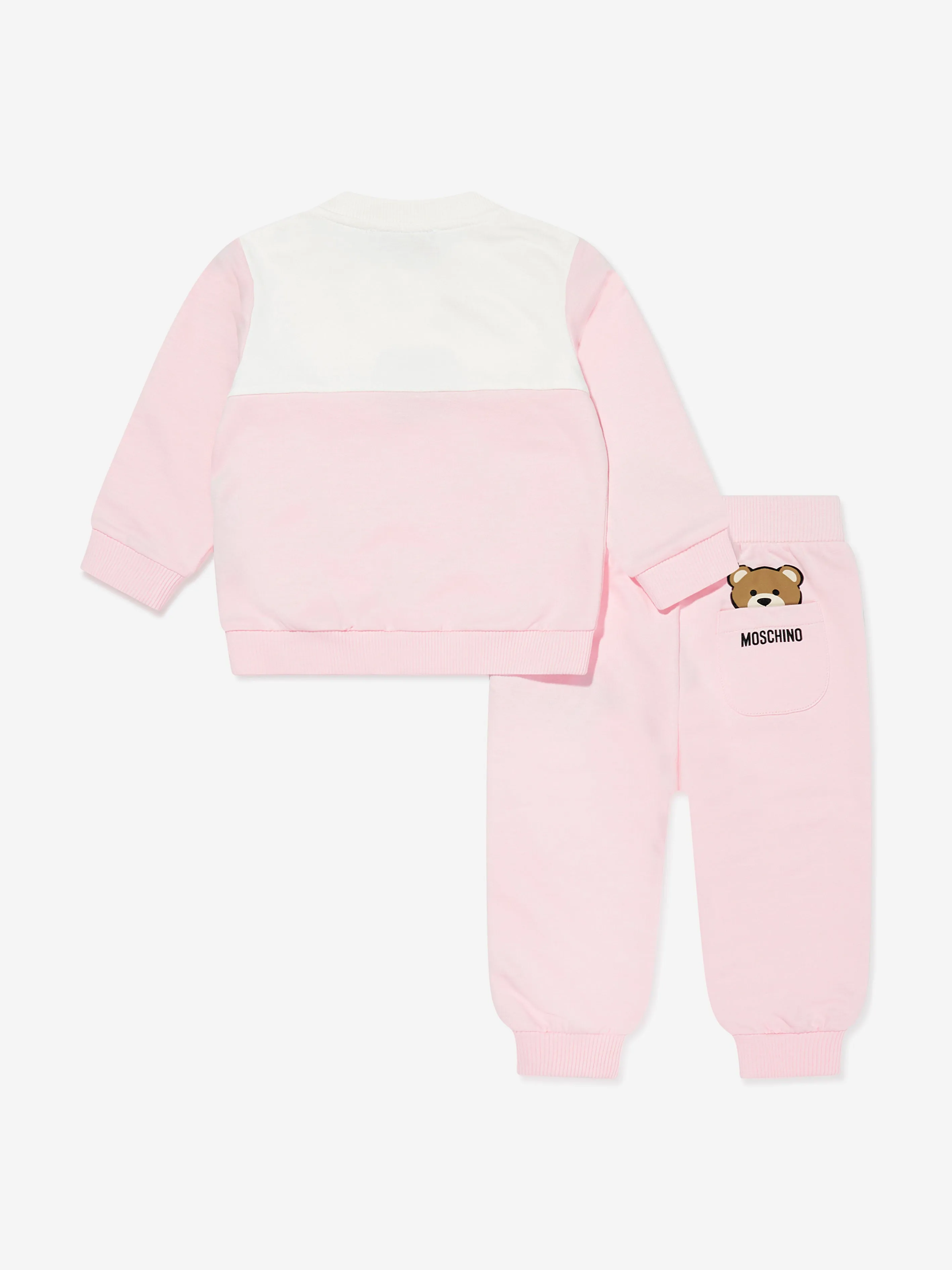 Moschino Baby Girls Teddy Bear Tracksuit in Pink