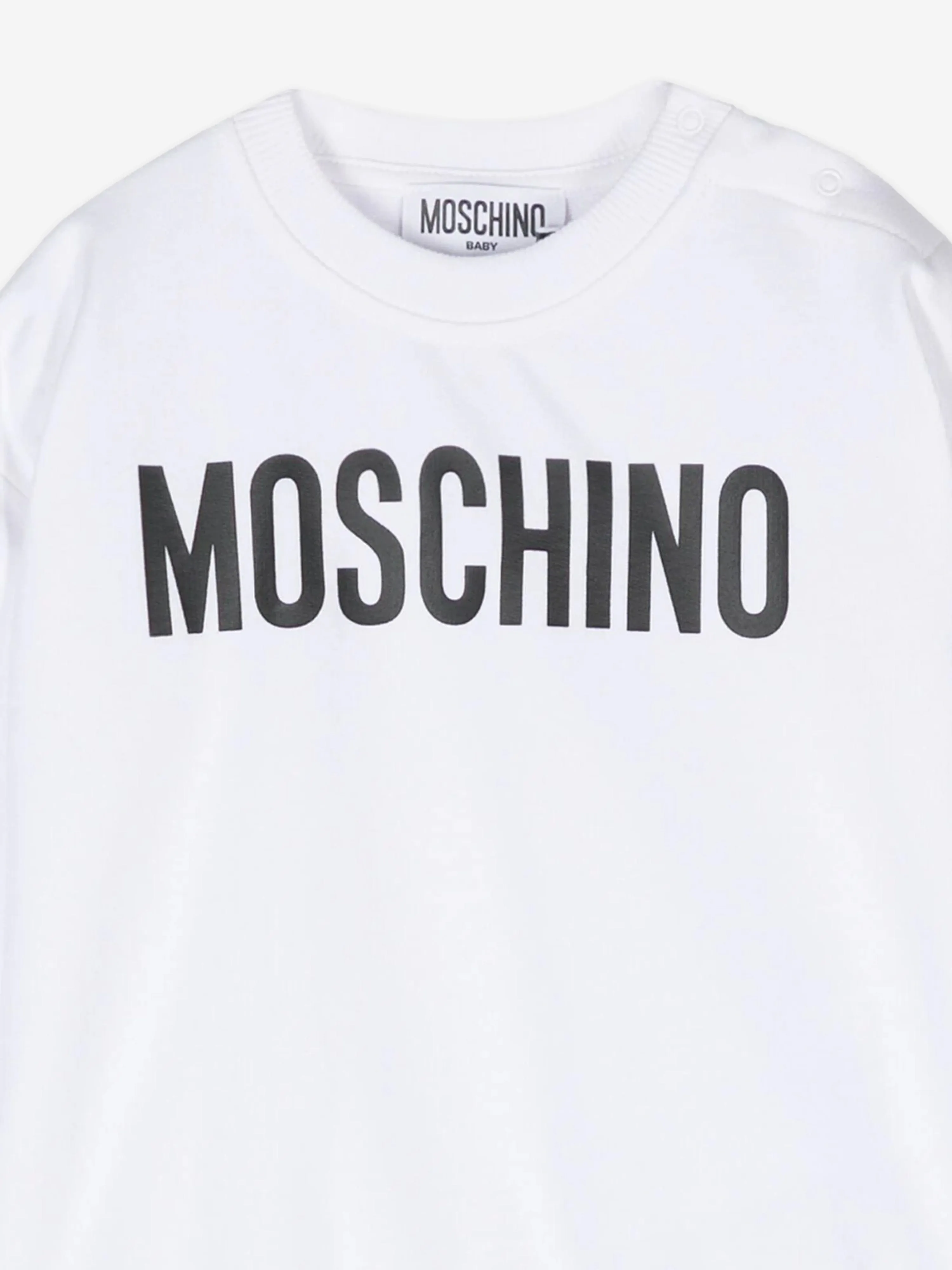 Moschino Baby Logo Sweatshirt in White