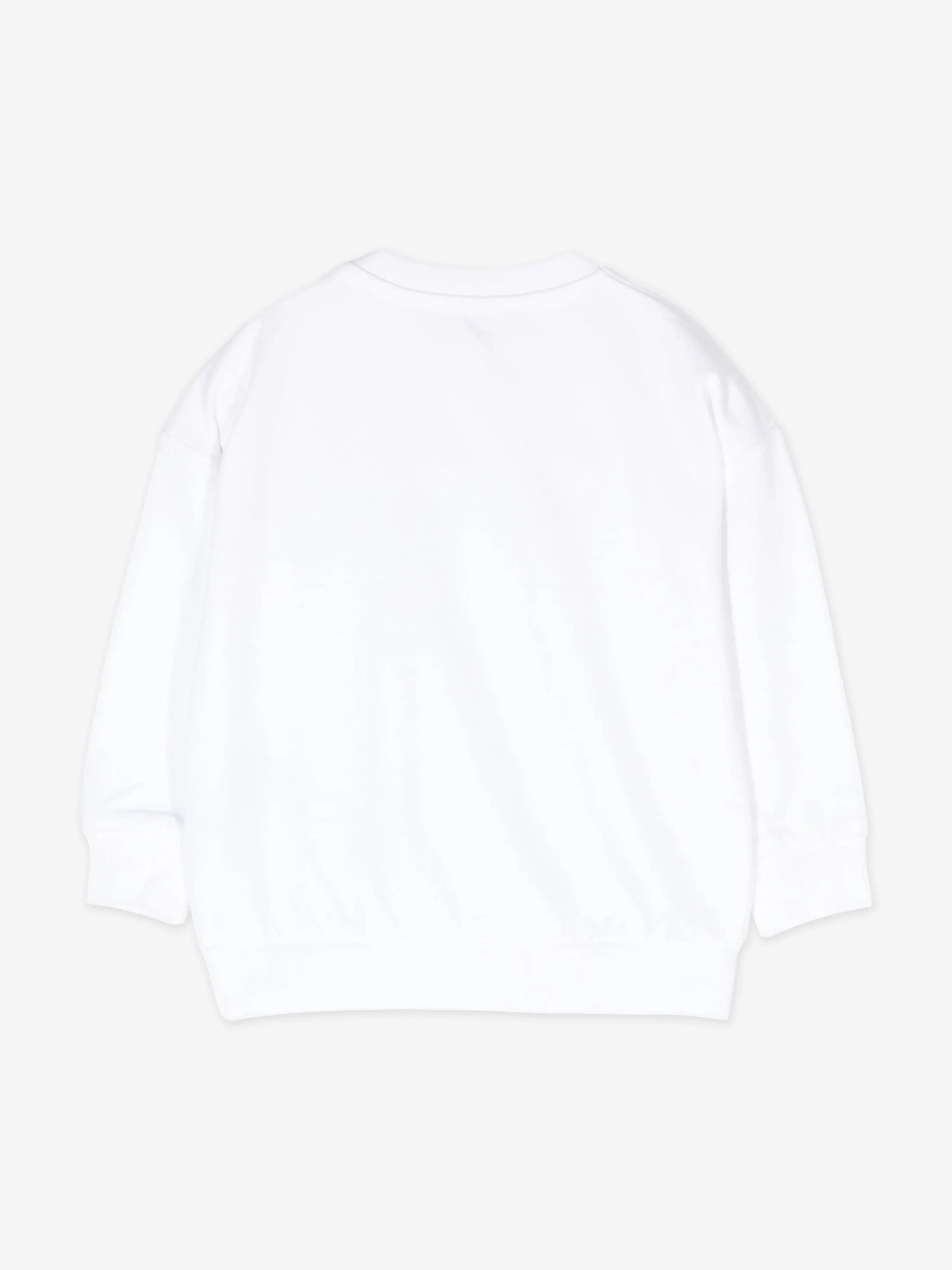 Moschino Baby Logo Sweatshirt in White