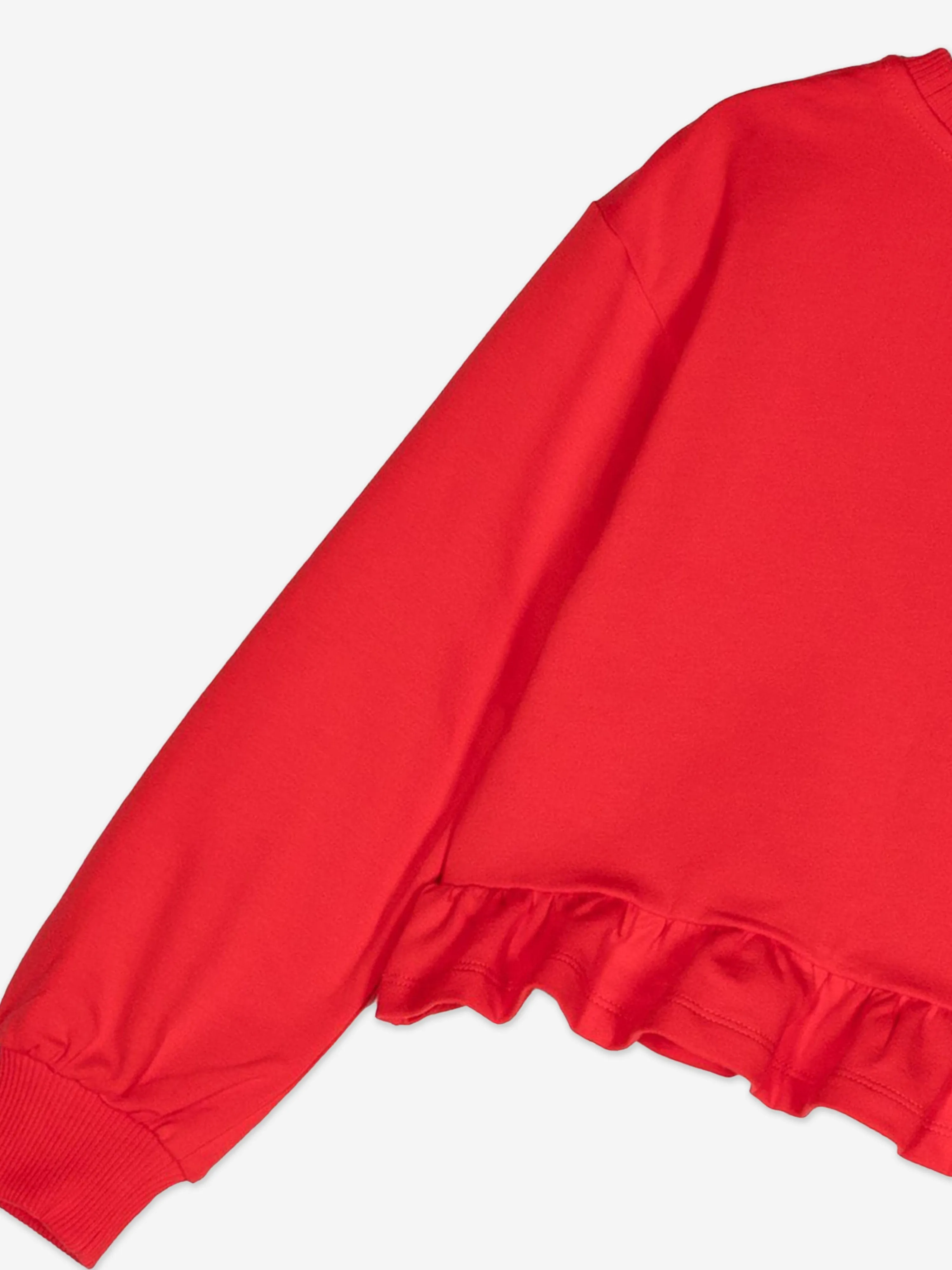Moschino Girls Teddy Bear Logo Sweatshirt in Red