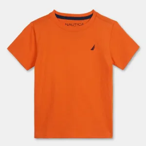 Nautica Boys' J-Class Logo T-Shirt Coral Resort Nautica