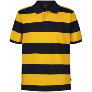 Nautica Boys' Striped Polo Soft Yellow Nautica