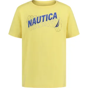 Nautica Little Boys' Dimensional Graphic T-Shirt Cornsilk Nautica