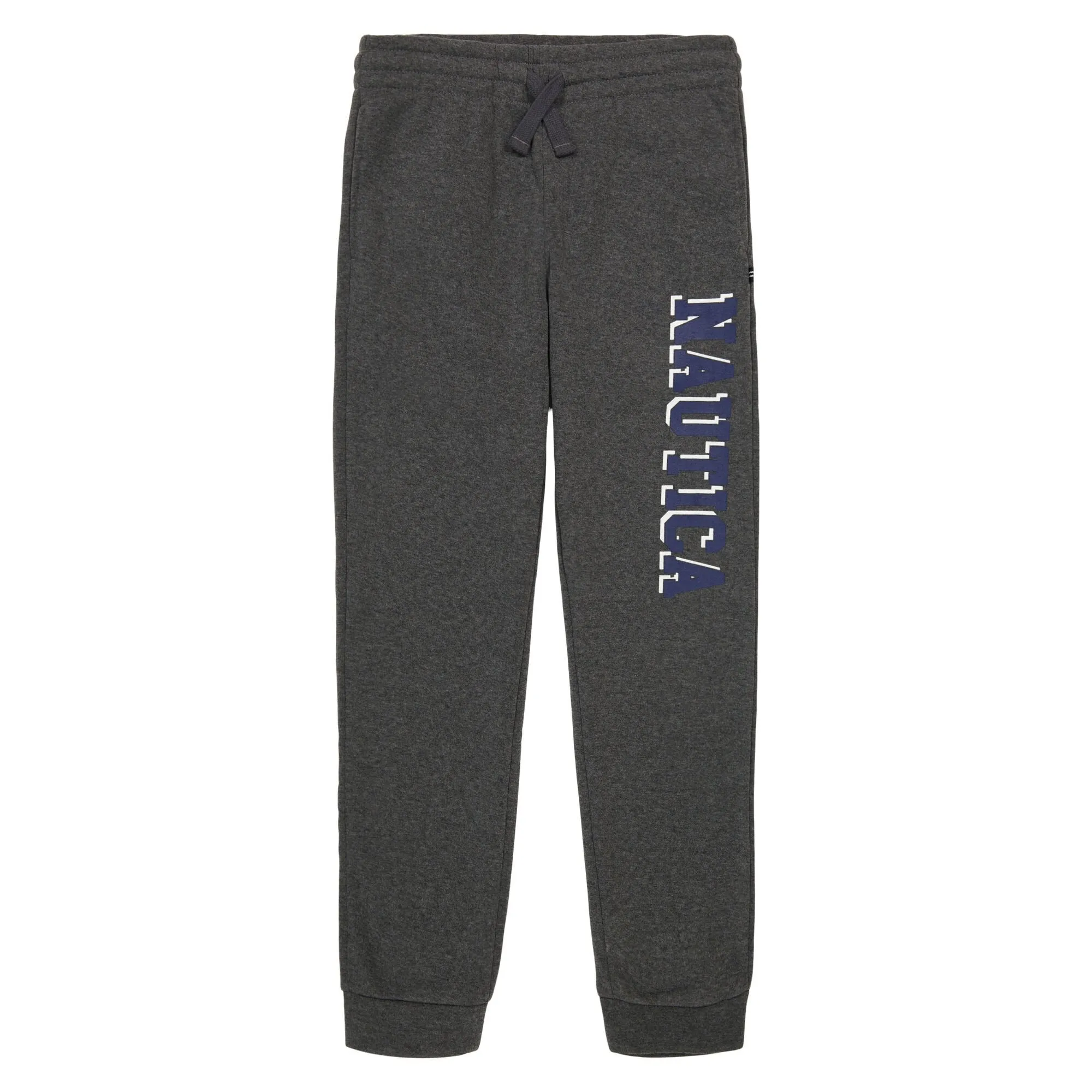 Nautica Little Boys’ Logo Graphic Jogger Grey Heather Nautica