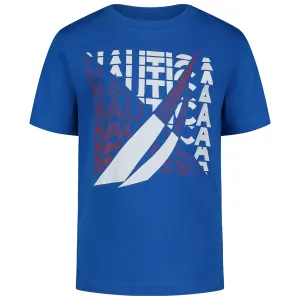 Nautica Little Boys' Square Shade Graphic T-Shirt True Navy Nautica