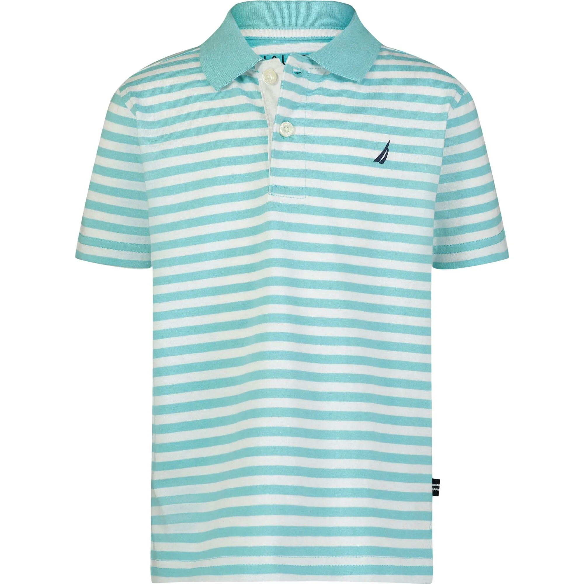 Nautica Little Boys' Striped Polo Angel Blue Nautica